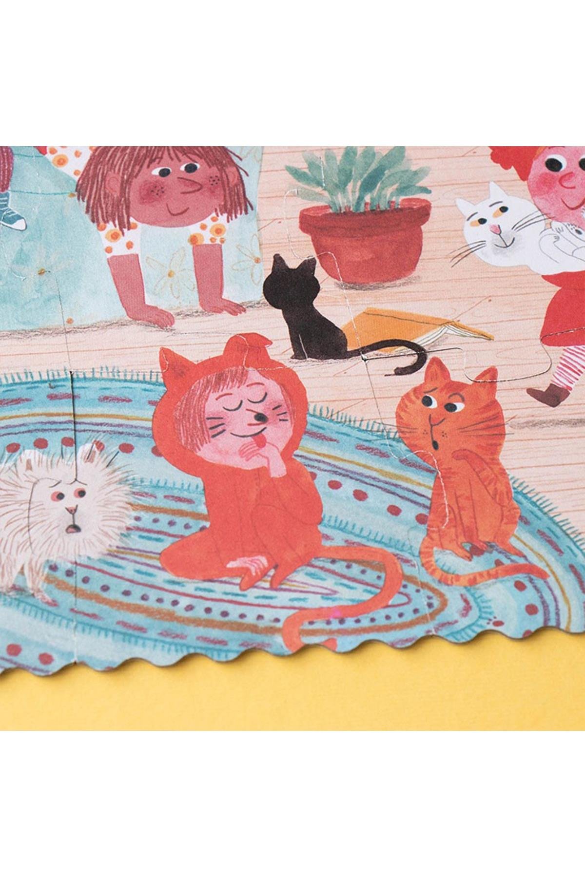 LONDJI POCKET PUZZLE - CATS&DOGS Çok Renkli