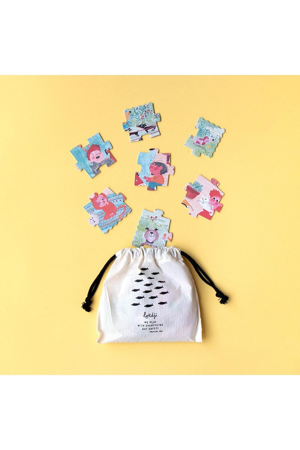 LONDJI POCKET PUZZLE - CATS&DOGS Çok Renkli