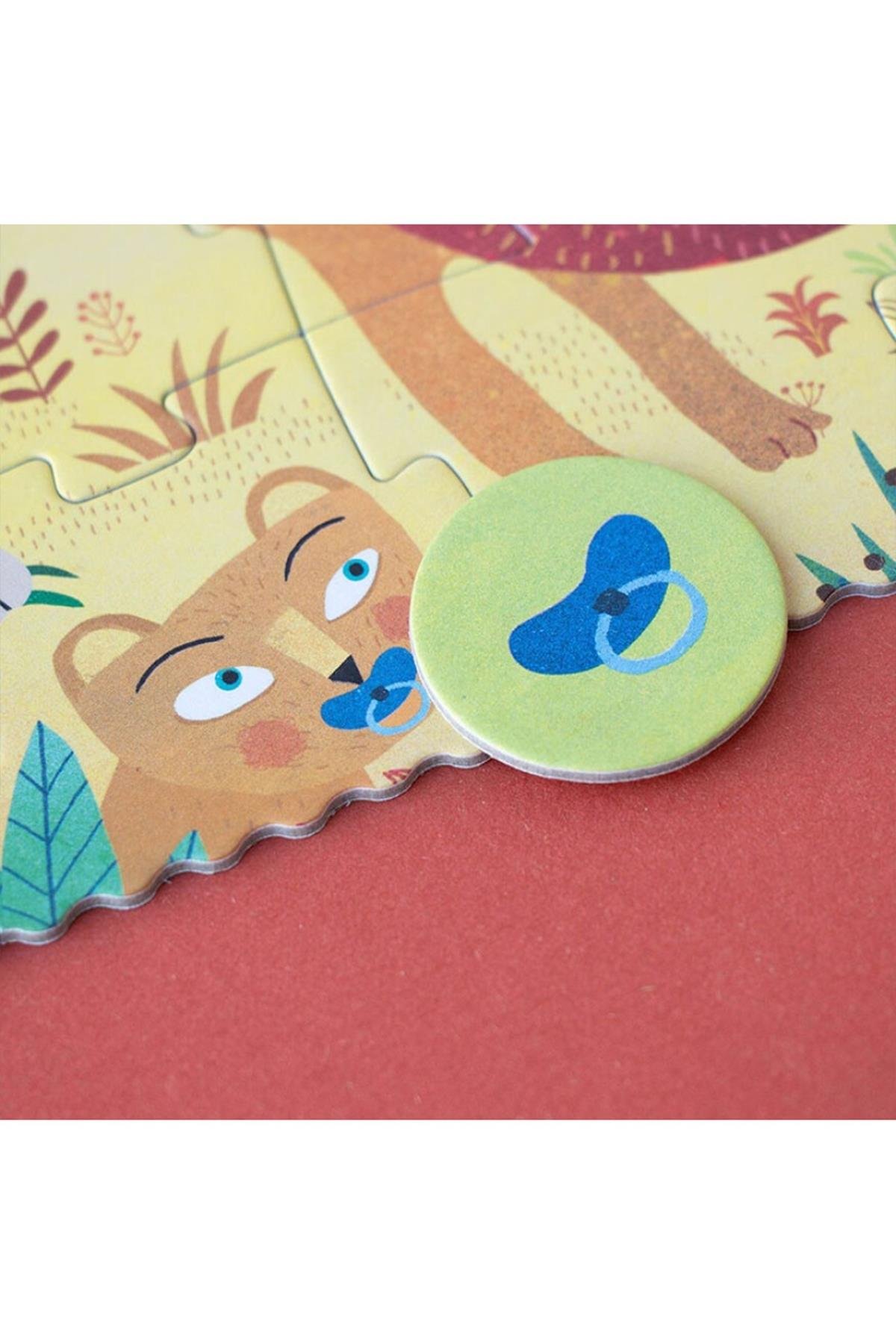 LONDJI POCKET PUZZLE - MY LITTLE JUNGLE Çok Renkli
