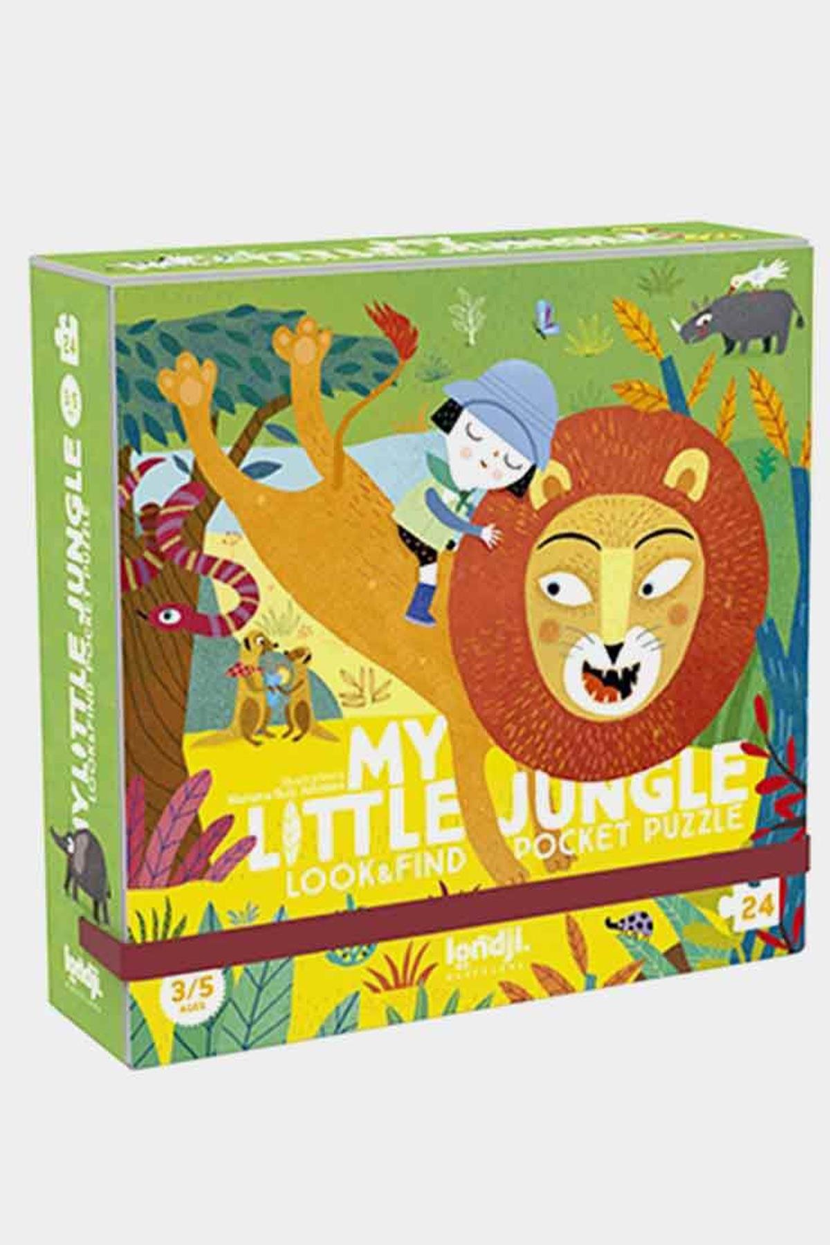 LONDJI POCKET PUZZLE - MY LITTLE JUNGLE Çok Renkli