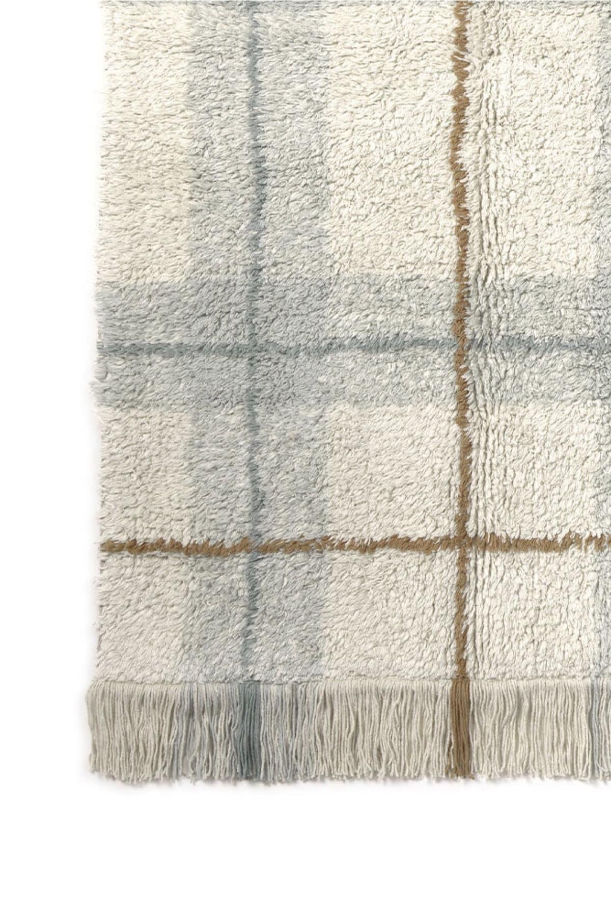 Lorena Canals Çocuk Odası Halısı, Tartan Blue Sage Çok Renkli