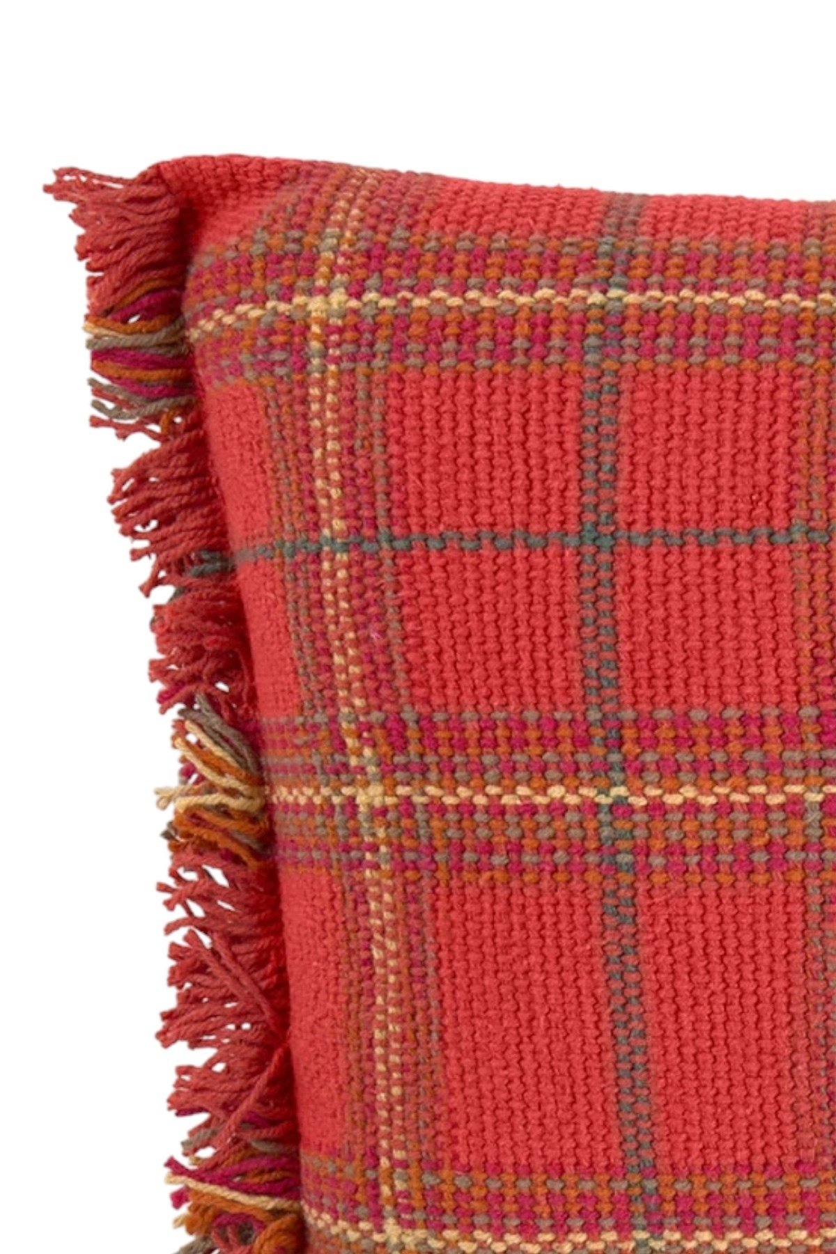 Lorena Canals / Çocuk Odası Yastığı, Tartan Mapple Red Kırmızı