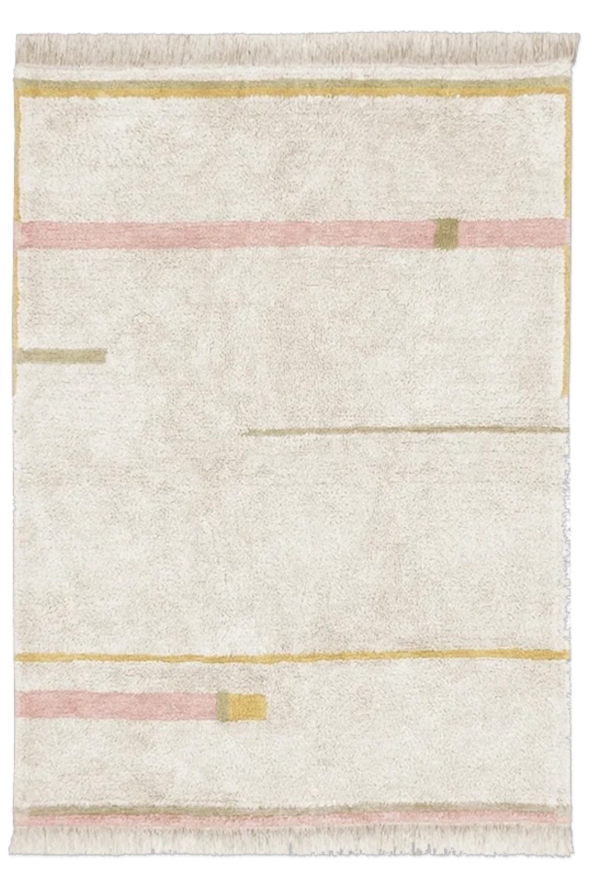 Lorena Canals / Halı, Lanes Vintage Nude XS Krem