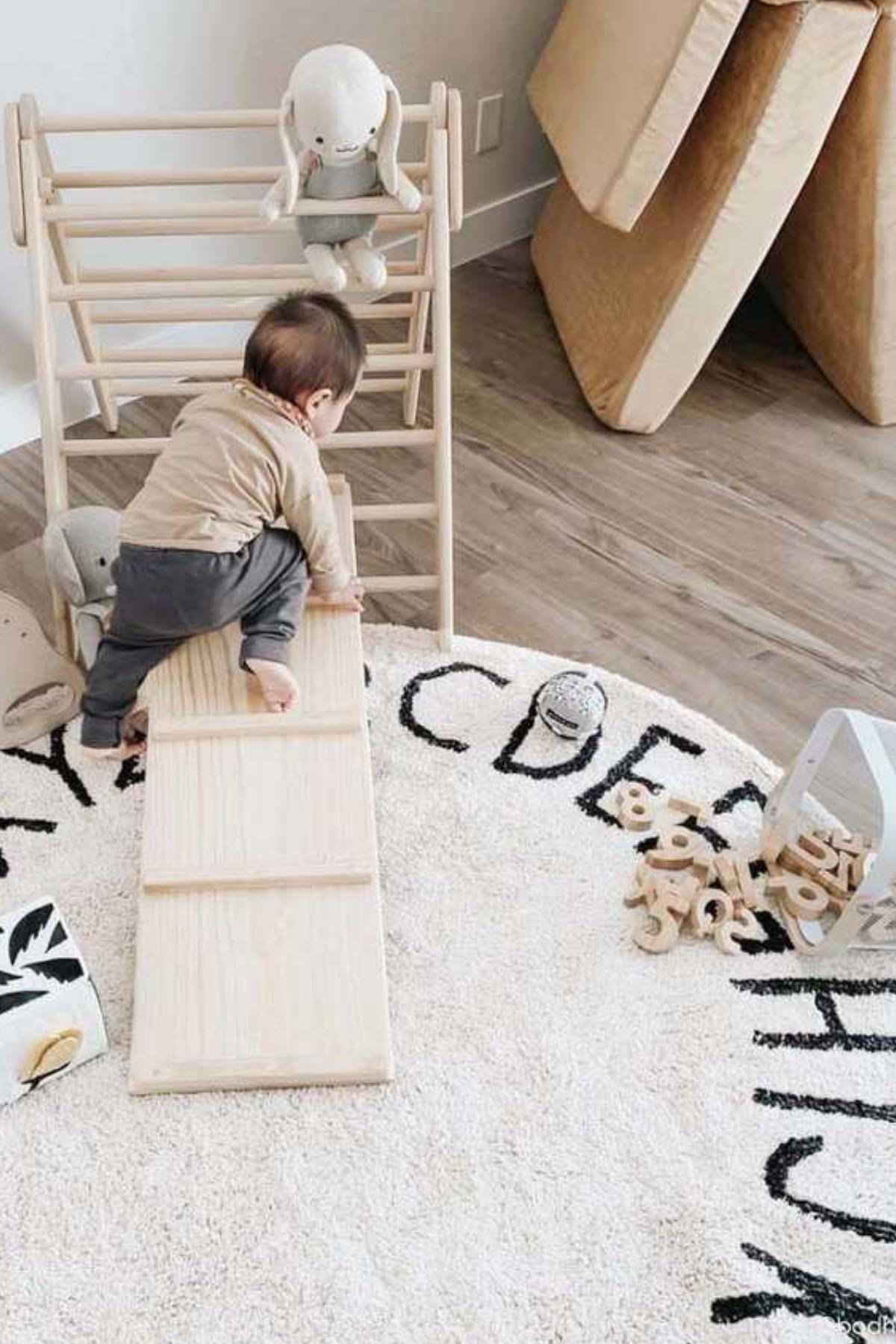 Lorena Canals / Round ABC Natural Beyaz