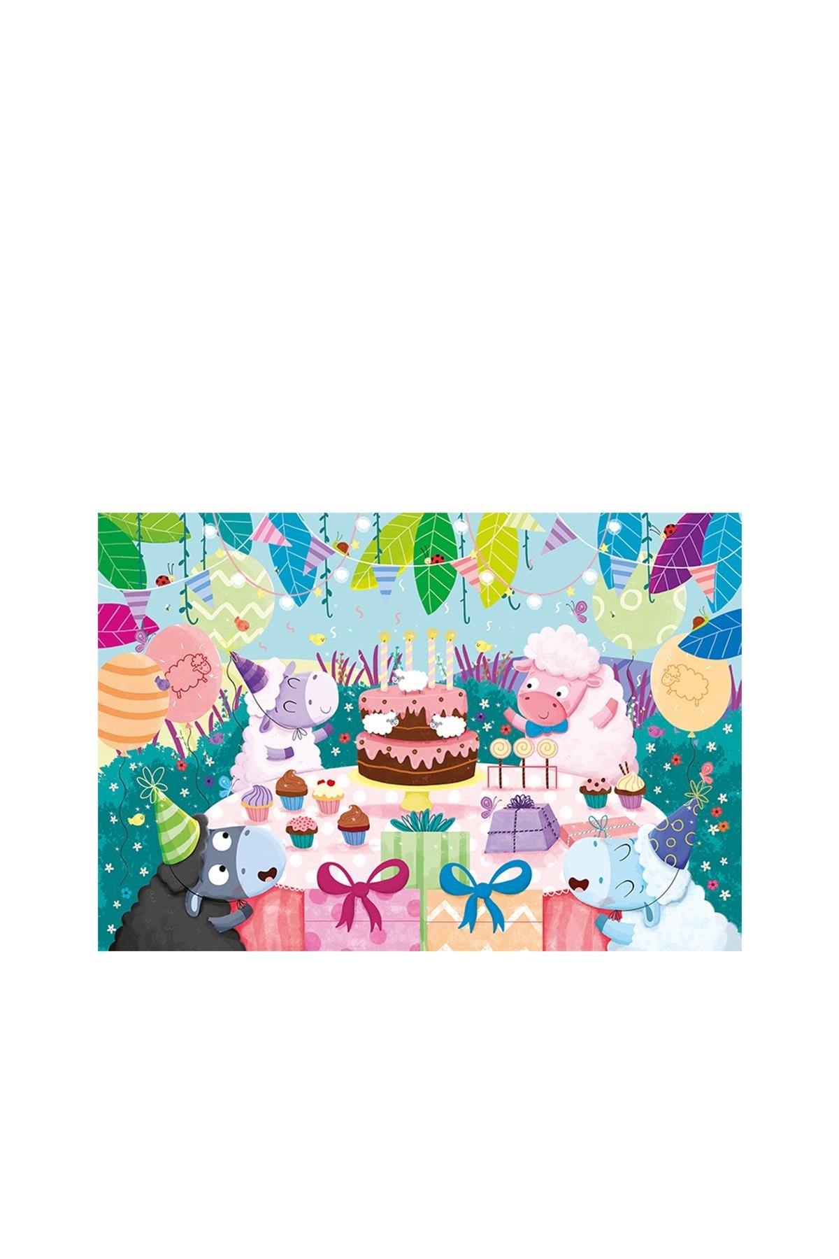 Ludattica /Buon Compleanno - Happy Birthday - Giant Puzzle Çok Renkli