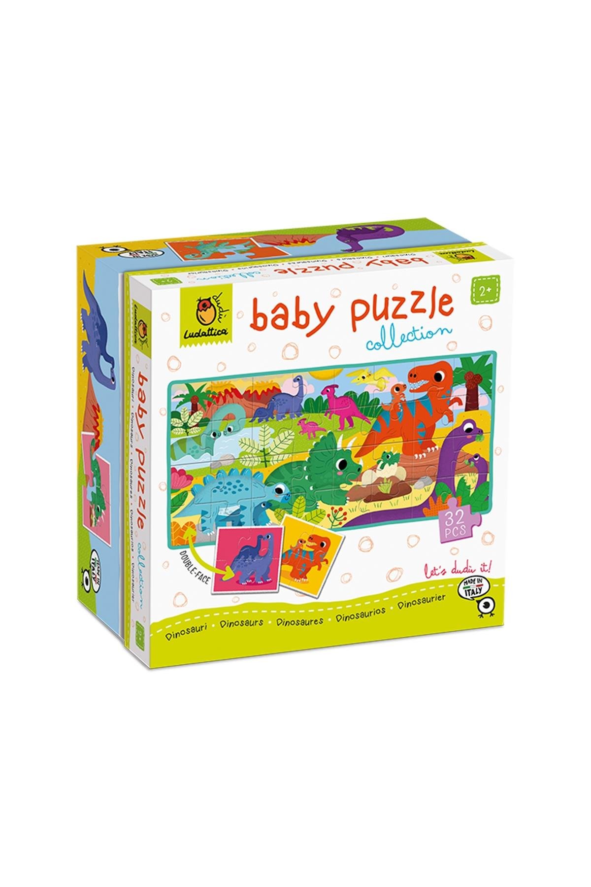 Ludattica /Dinosauri - Dinosaurs - Baby Puzzle Collection Çok Renkli