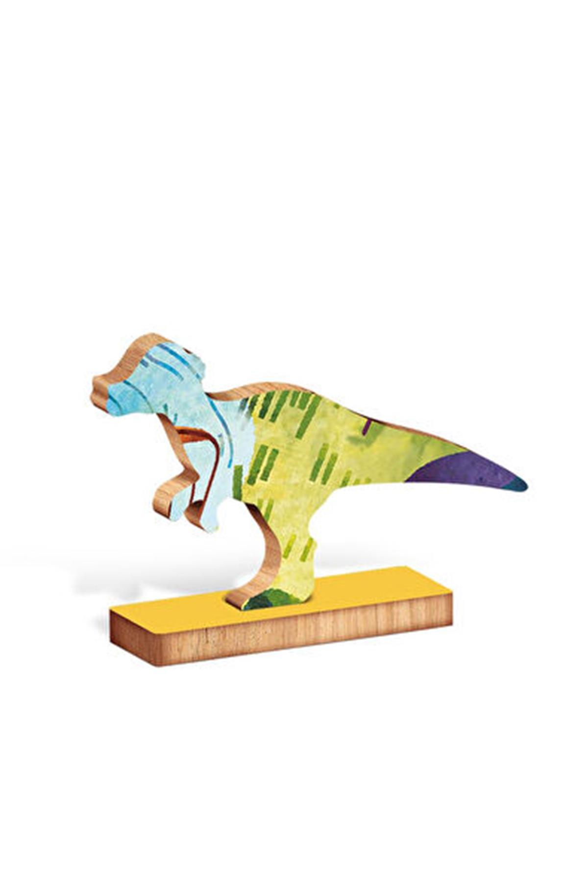 Ludattica / Dinosauri - Dinosaurs - Woody Puzzle Çok Renkli