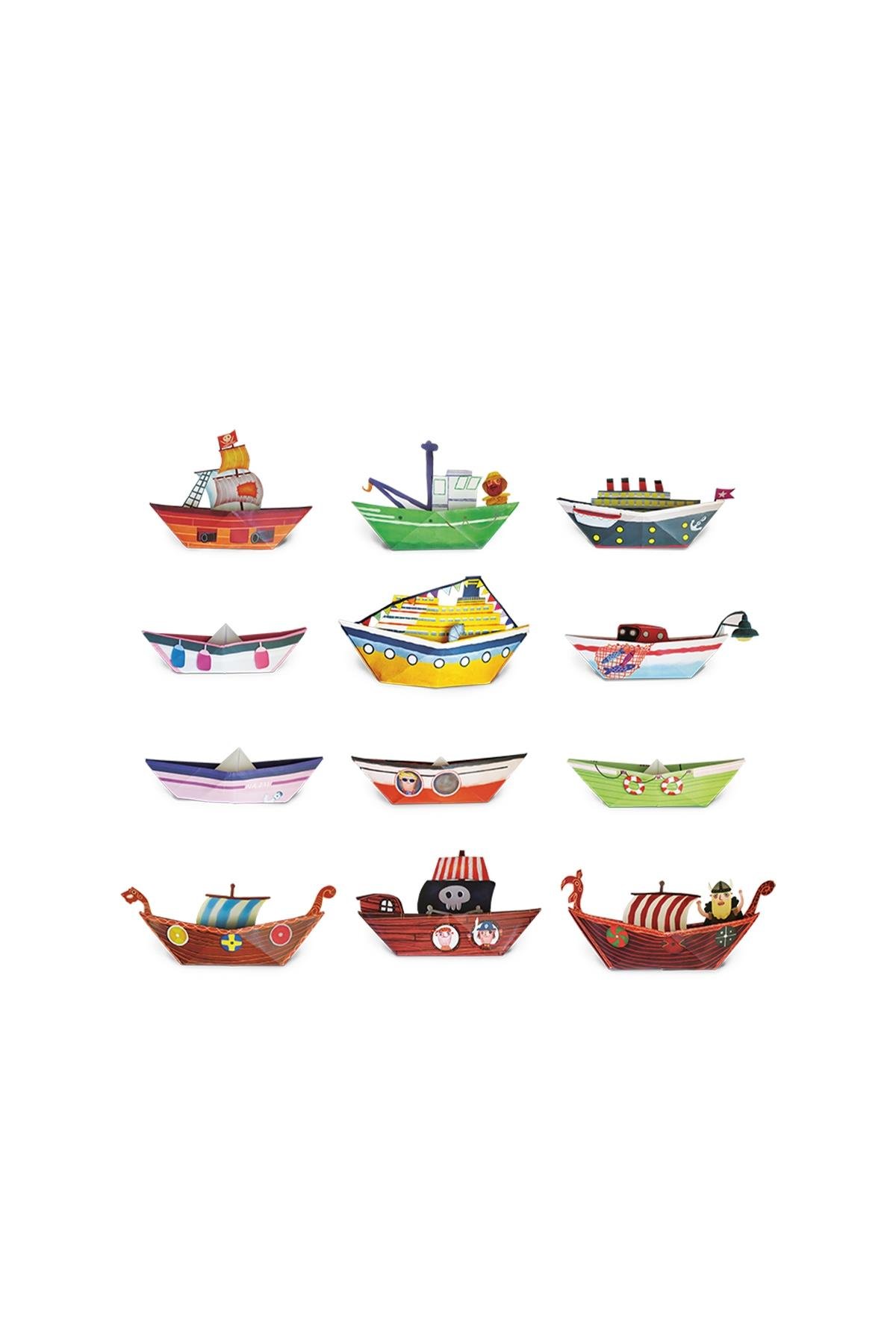 Ludattica /Easy Origami - Barchette - Boats Çok Renkli