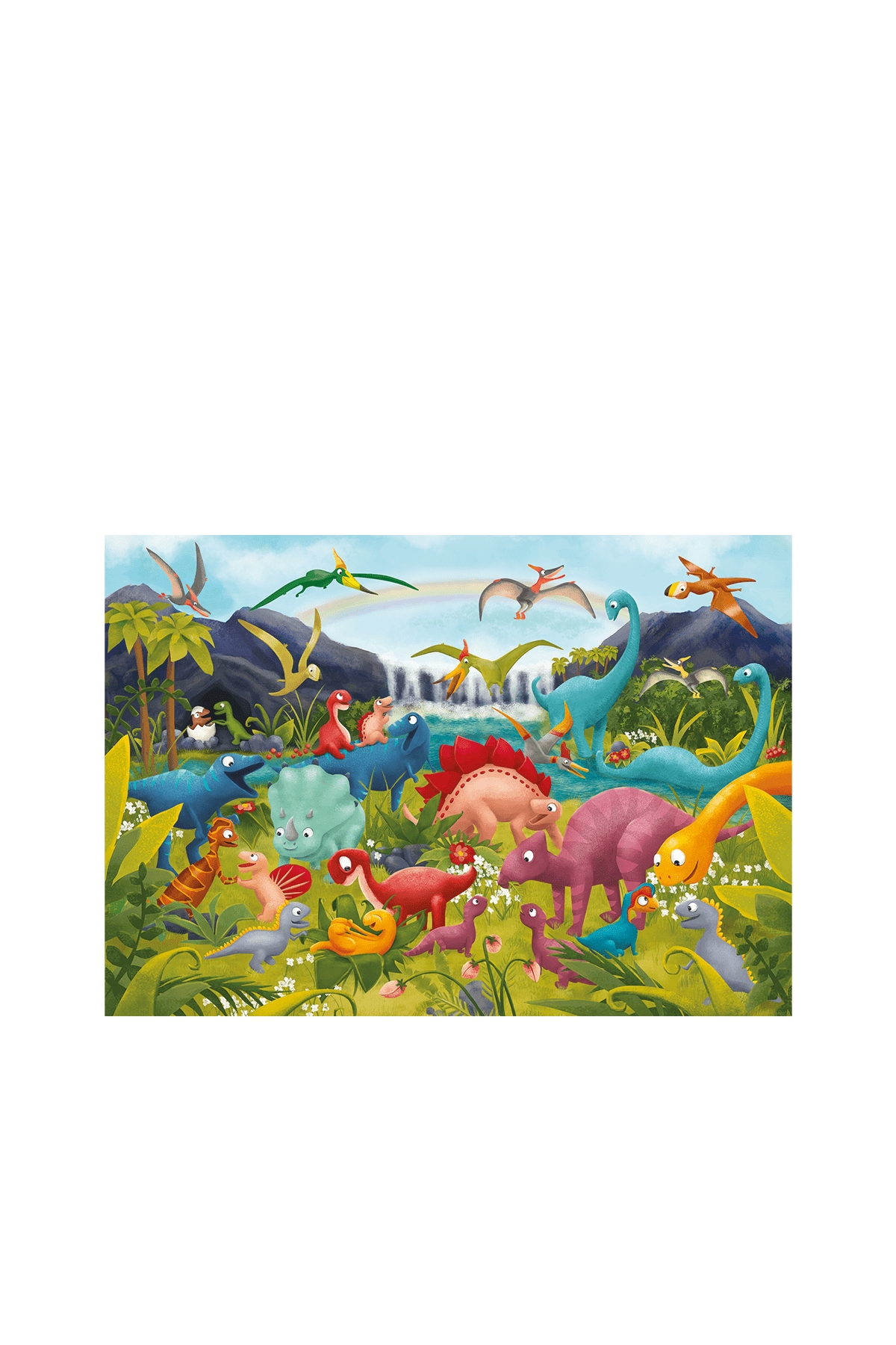 Ludattica /I Dinosauri - Dinosaurs - Giant Puzzle Çok Renkli