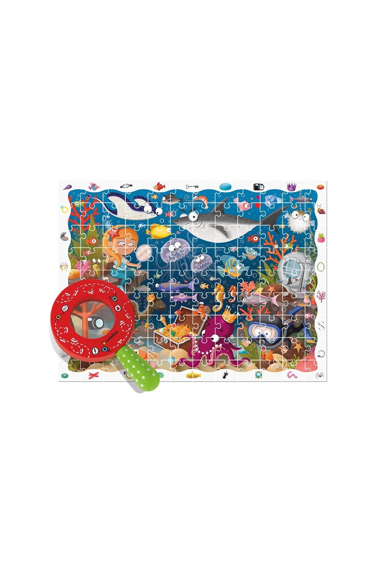 Ludattica /Il Mare - The Sea - Detective Puzzle Çok Renkli