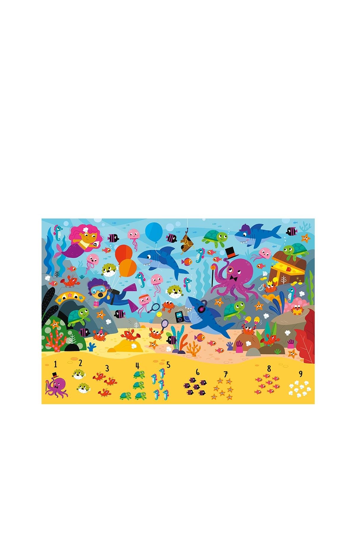 Ludattica /Il Mare - The Sea - Puzzle 123 Çok Renkli