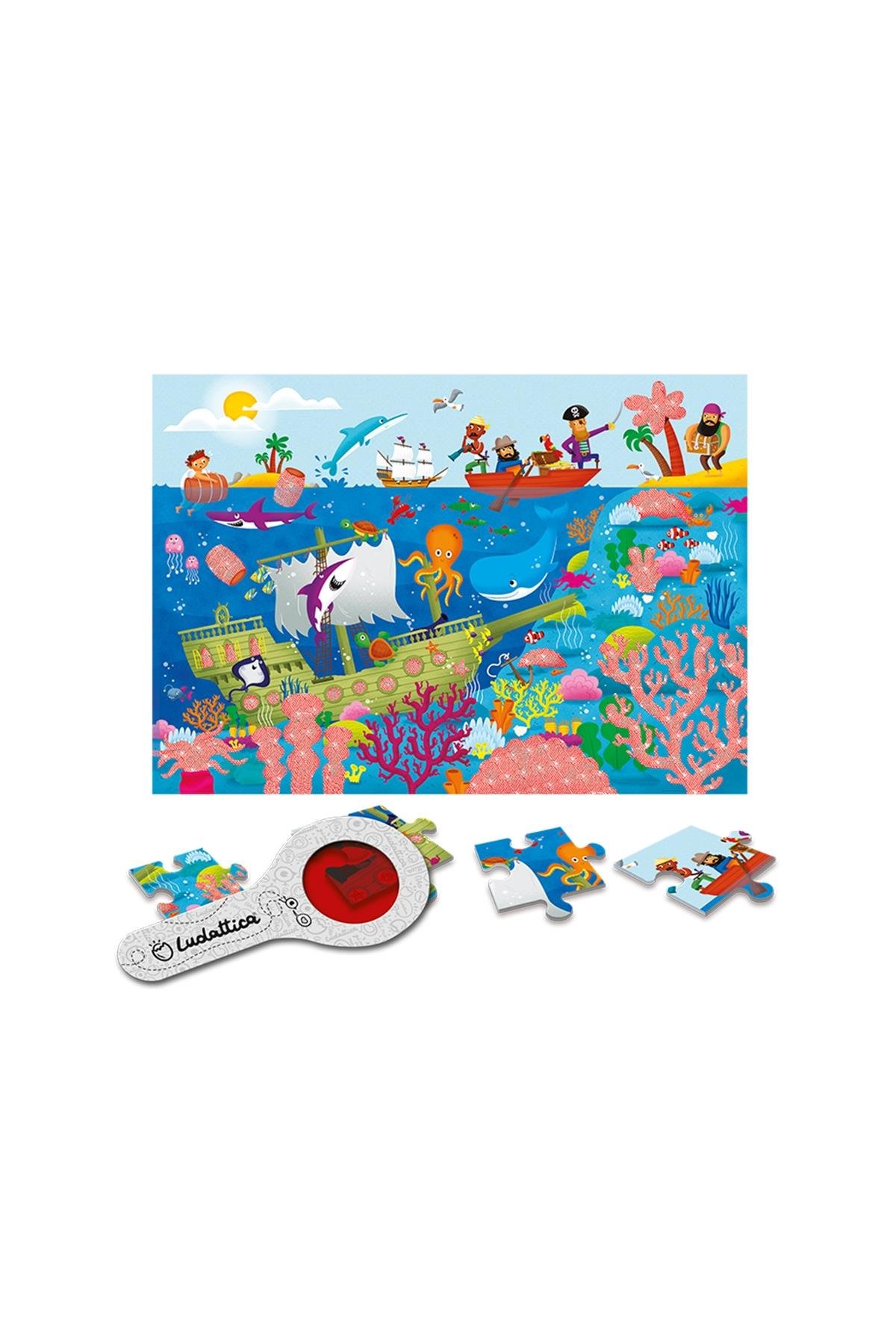 Ludattica /Il Mare - The Sea - Secret Puzzle Çok Renkli