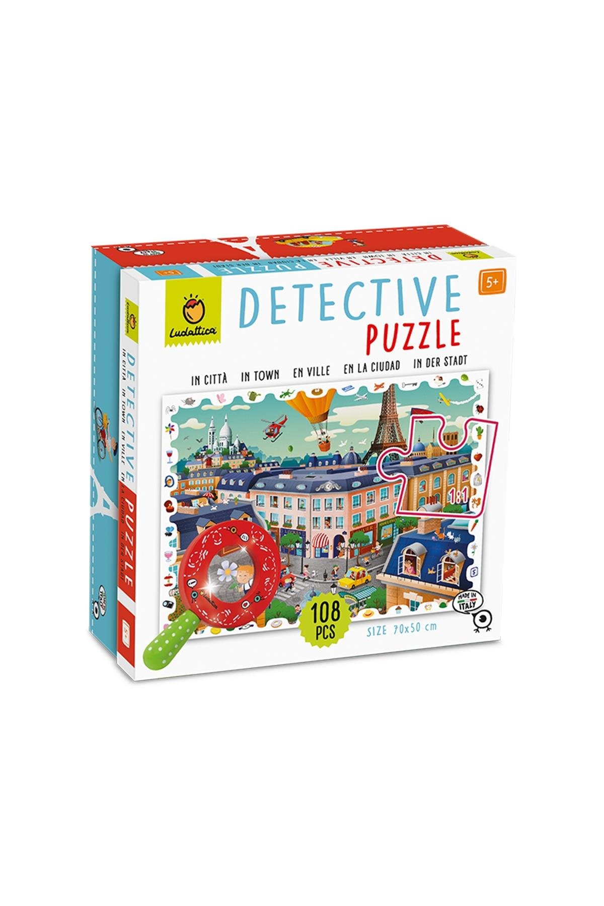 Ludattica /In Citta - In Town - Detective Puzzle Çok Renkli