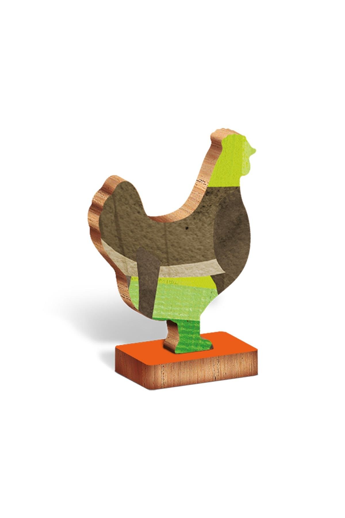 Ludattica /La Fattoria - The Farm - Woody Puzzle Çok Renkli