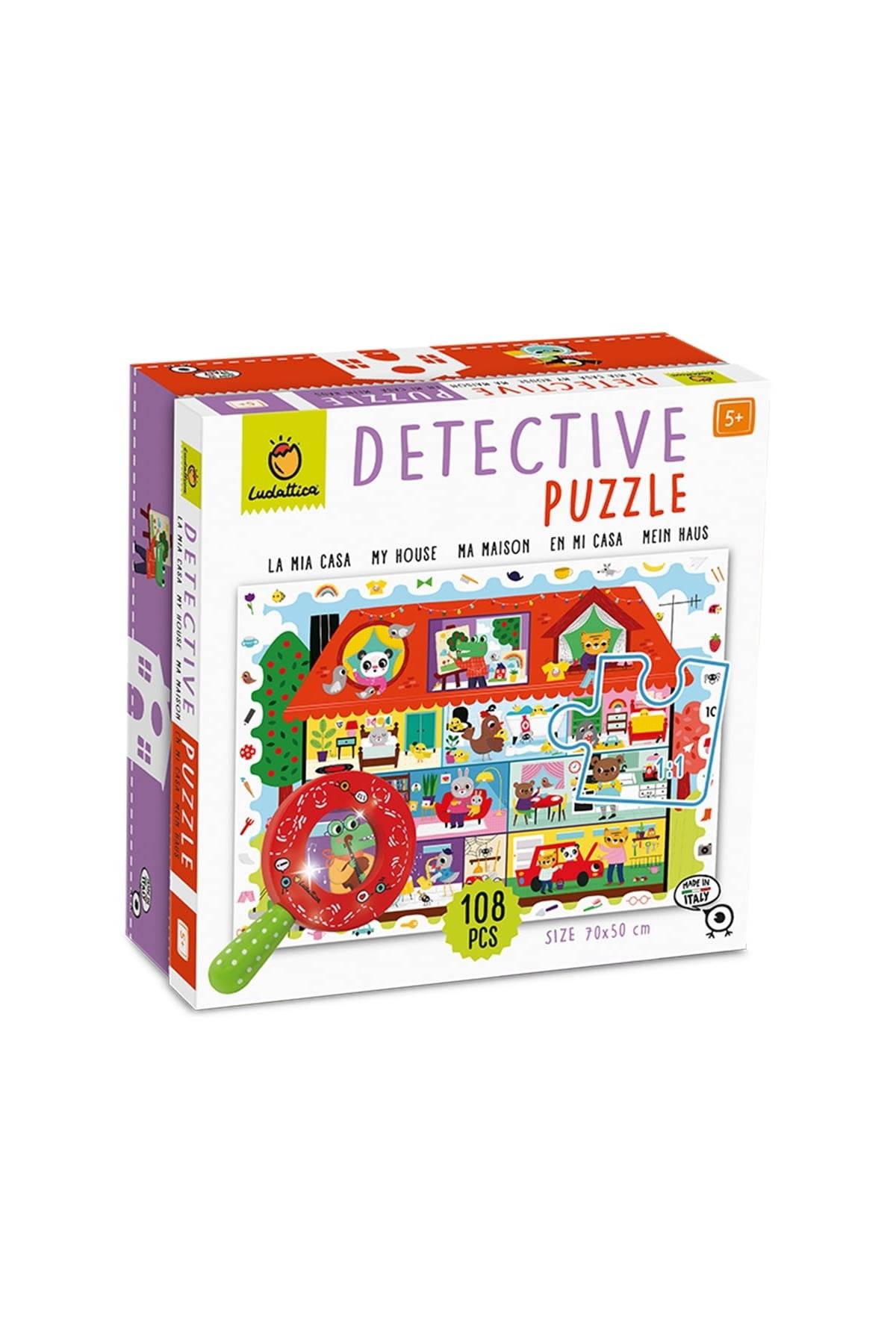 Ludattica /La Mia Casa - My House - Detective Puzzle Çok Renkli