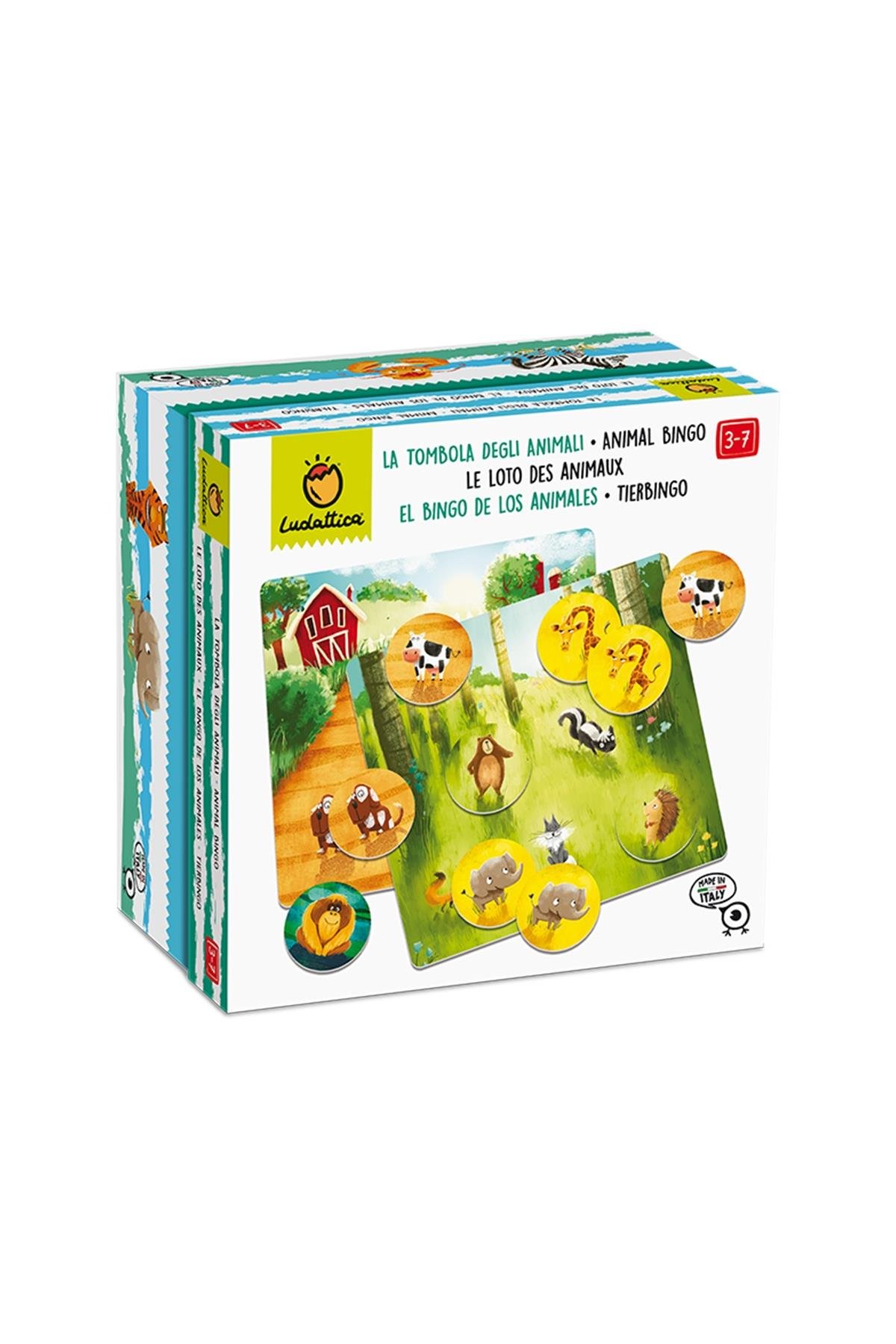 Ludattica /La Tombola Degli Animali - Animal Bingo Çok Renkli