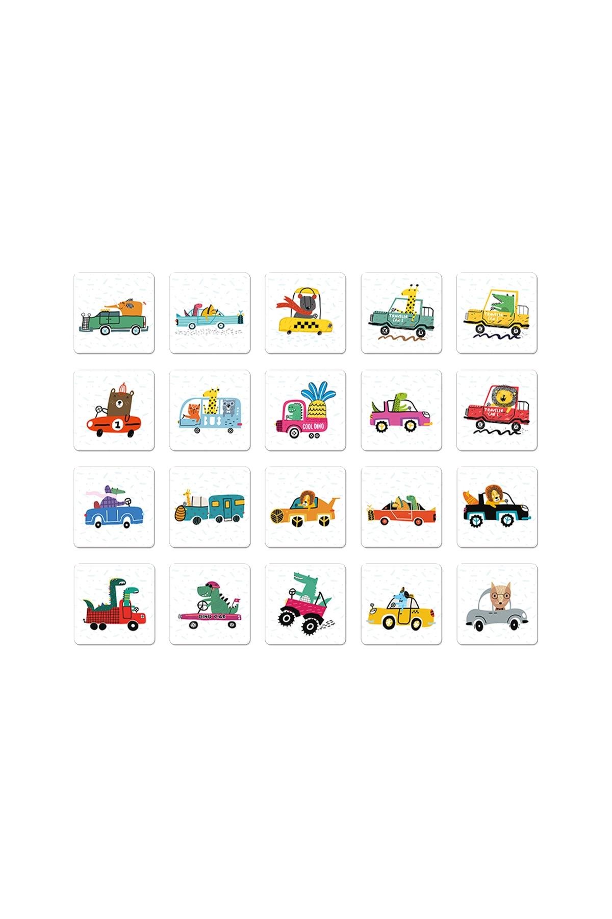 Ludattica /Memo Box - Automobili - Cars Çok Renkli