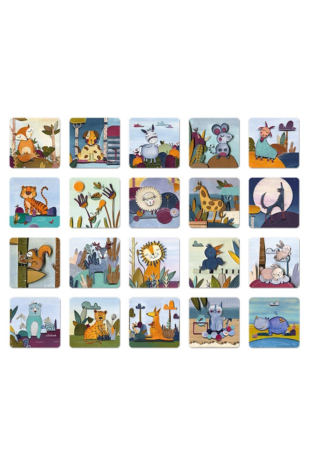 Ludattica / MEMOBOX - ANIMALS Çok Renkli
