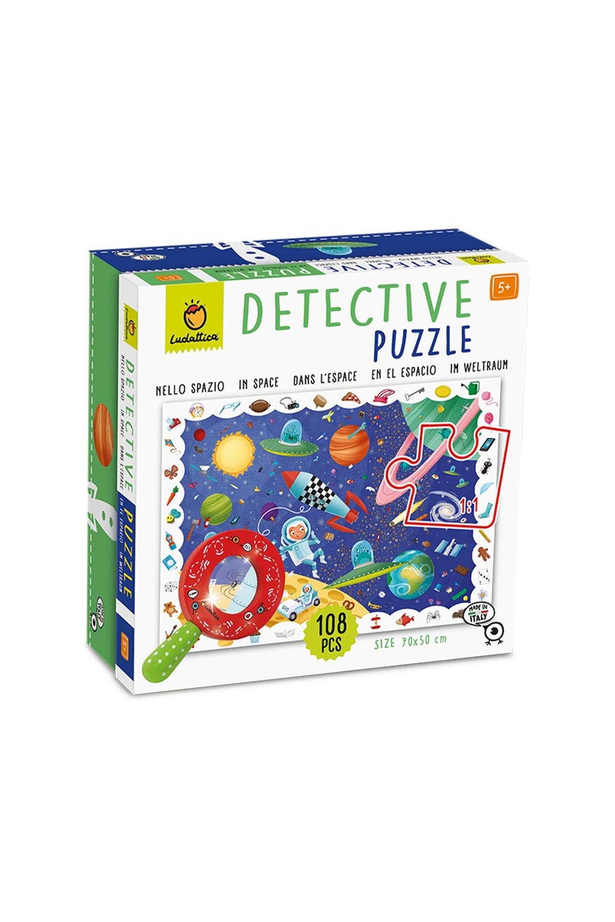 Ludattica /Nello Spazio - In Space - Detective Puzzle Çok Renkli