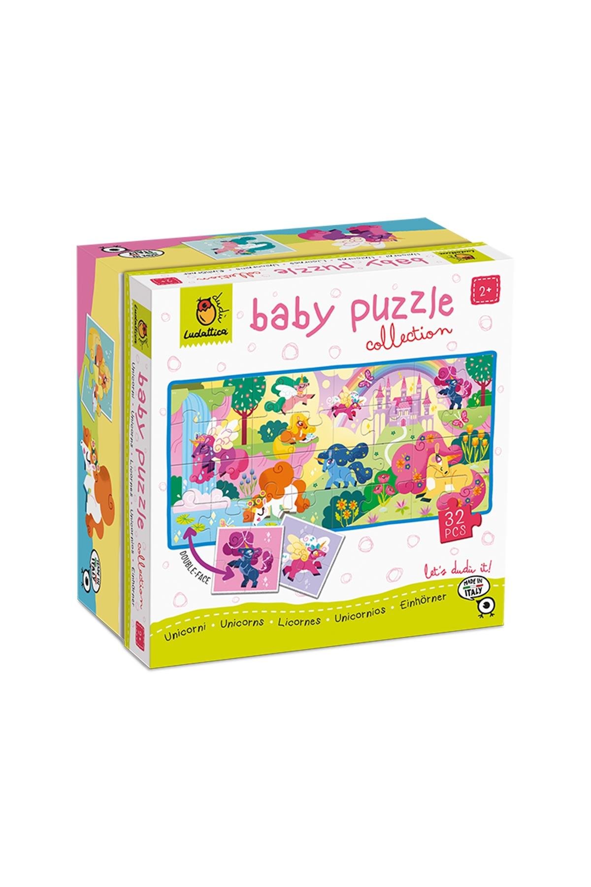Ludattica /Unicorni - Unicorns - Baby Puzzle Collection Çok Renkli