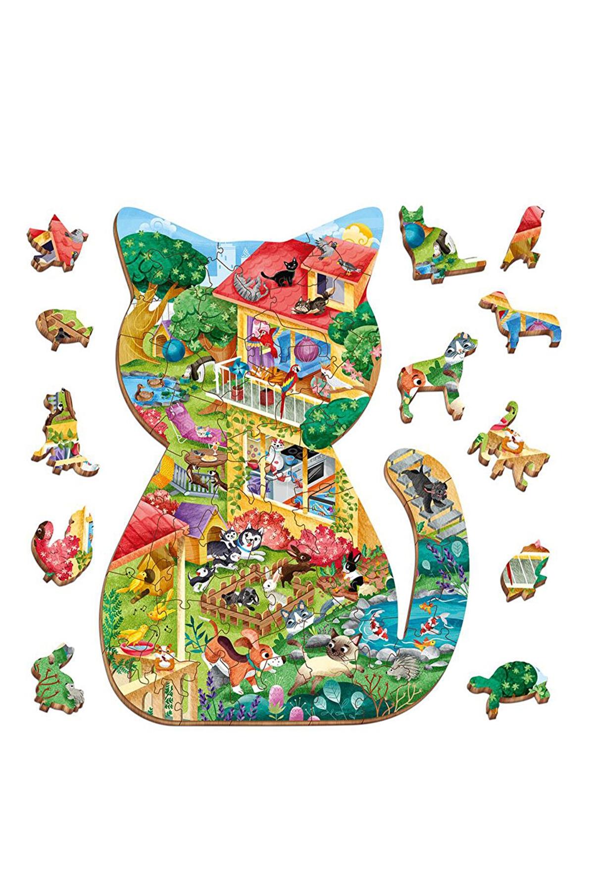 Ludattica / WOODY PUZZLE - PETS Çok Renkli