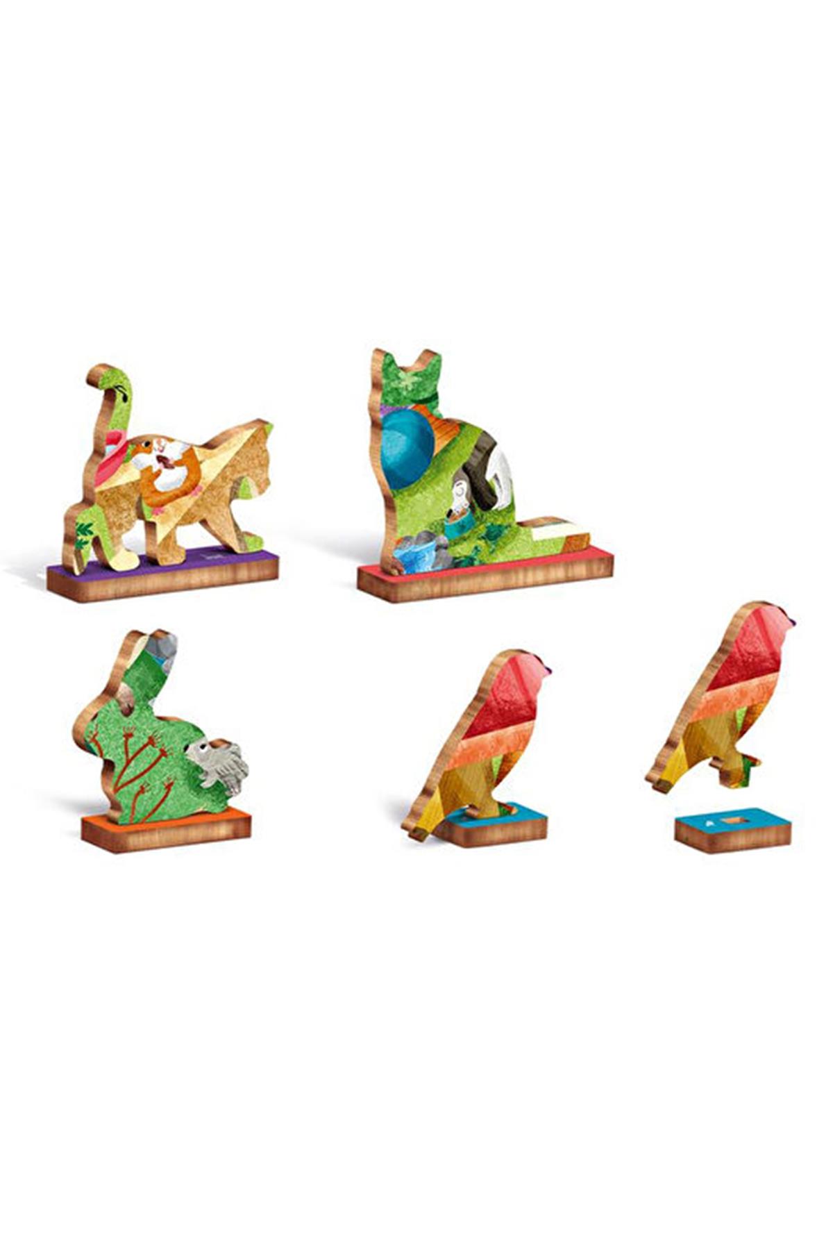 Ludattica / WOODY PUZZLE - PETS Çok Renkli