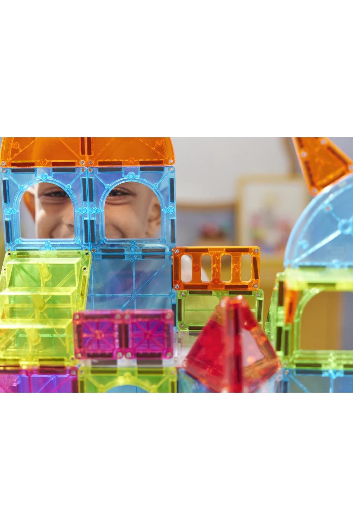 Magna Tiles - City Centre Manyetik Bloklar 110 Parça Çok Renkli