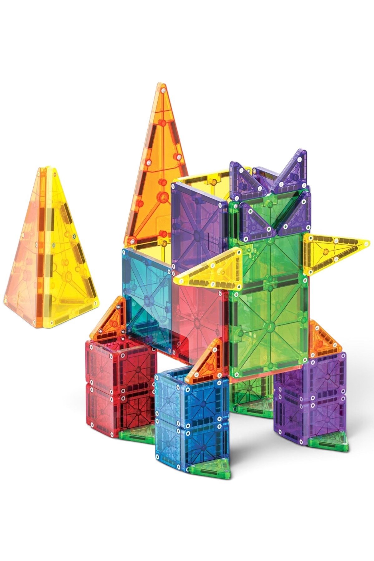 MAGNA-TILES® - Combo + microMAGS Manyetik Bloklar - 62 Parça Çok Renkli
