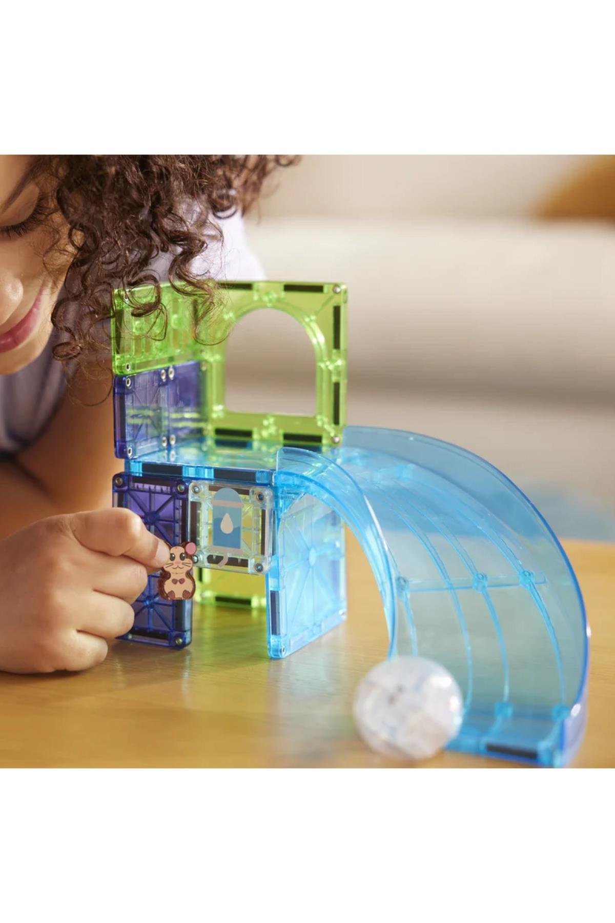 Magna Tiles - Hamster Ball Manyetik Bloklar 13 Parça Çok Renkli