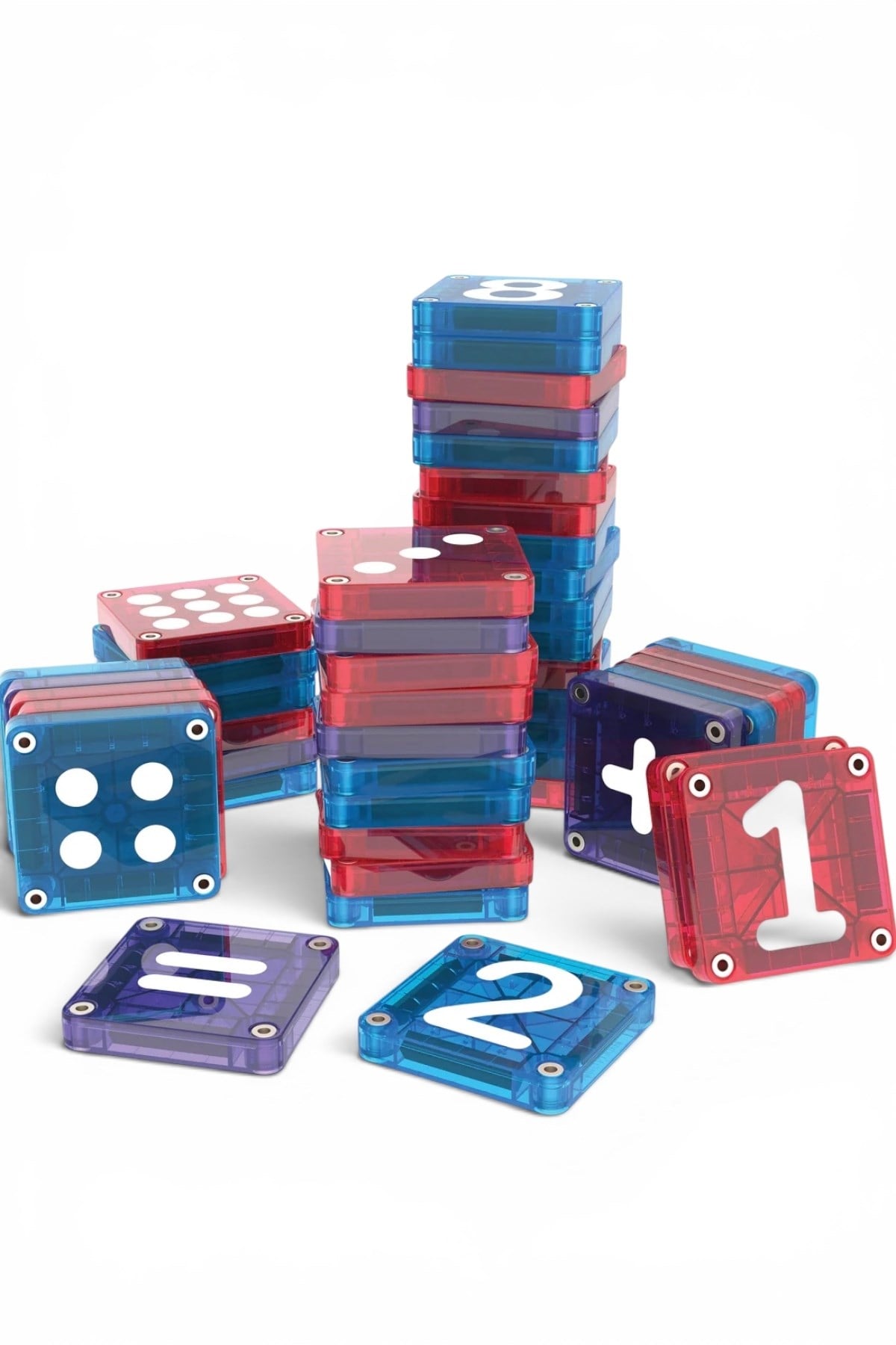 MAGNA-TILES® - Learn Numbers Manyetik Bloklar - 56 Parça Çok Renkli