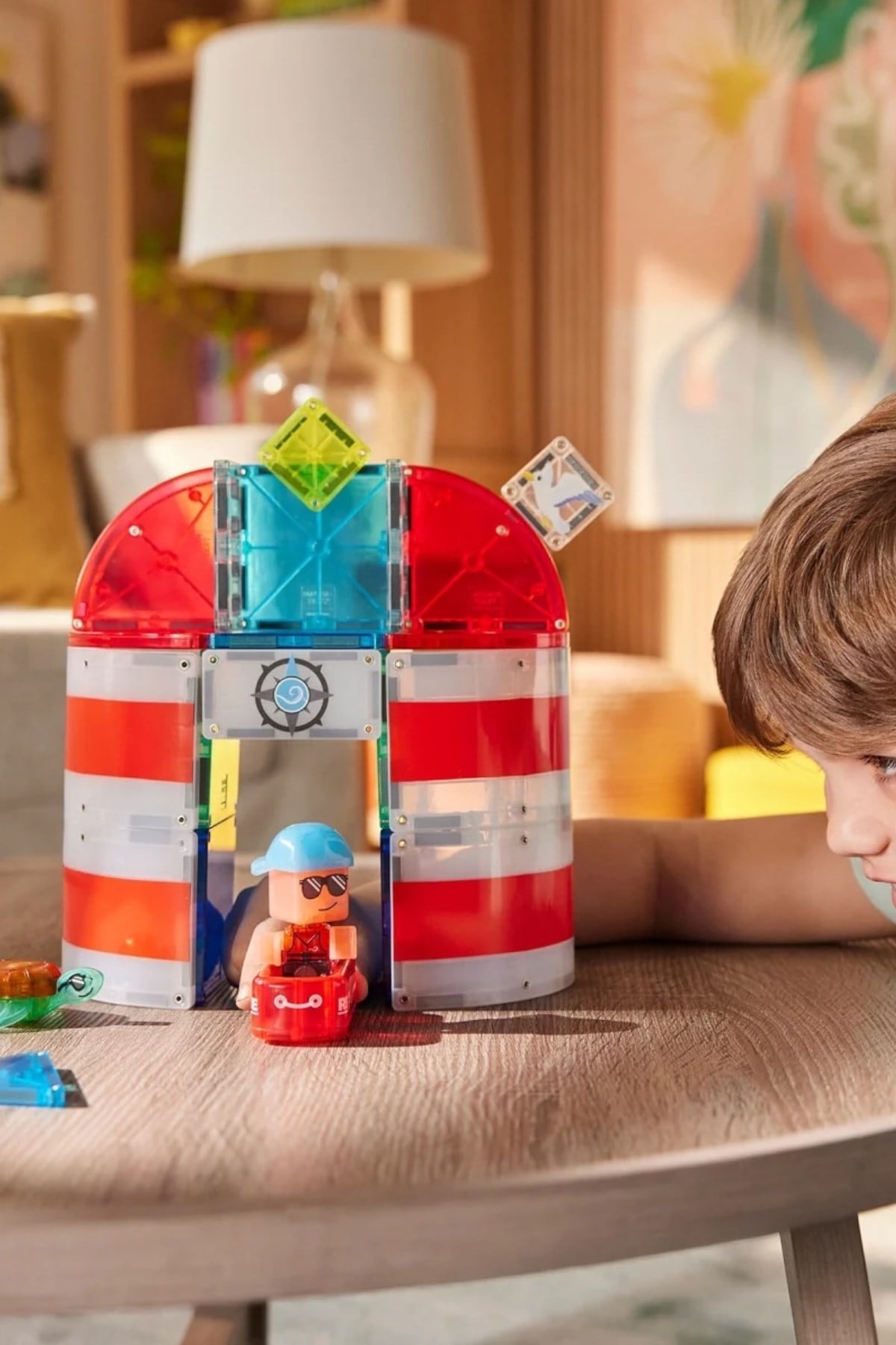 MAGNA-TILES® - Lighthouse Rescue Manyetik Bloklar - 25 Parça Çok Renkli