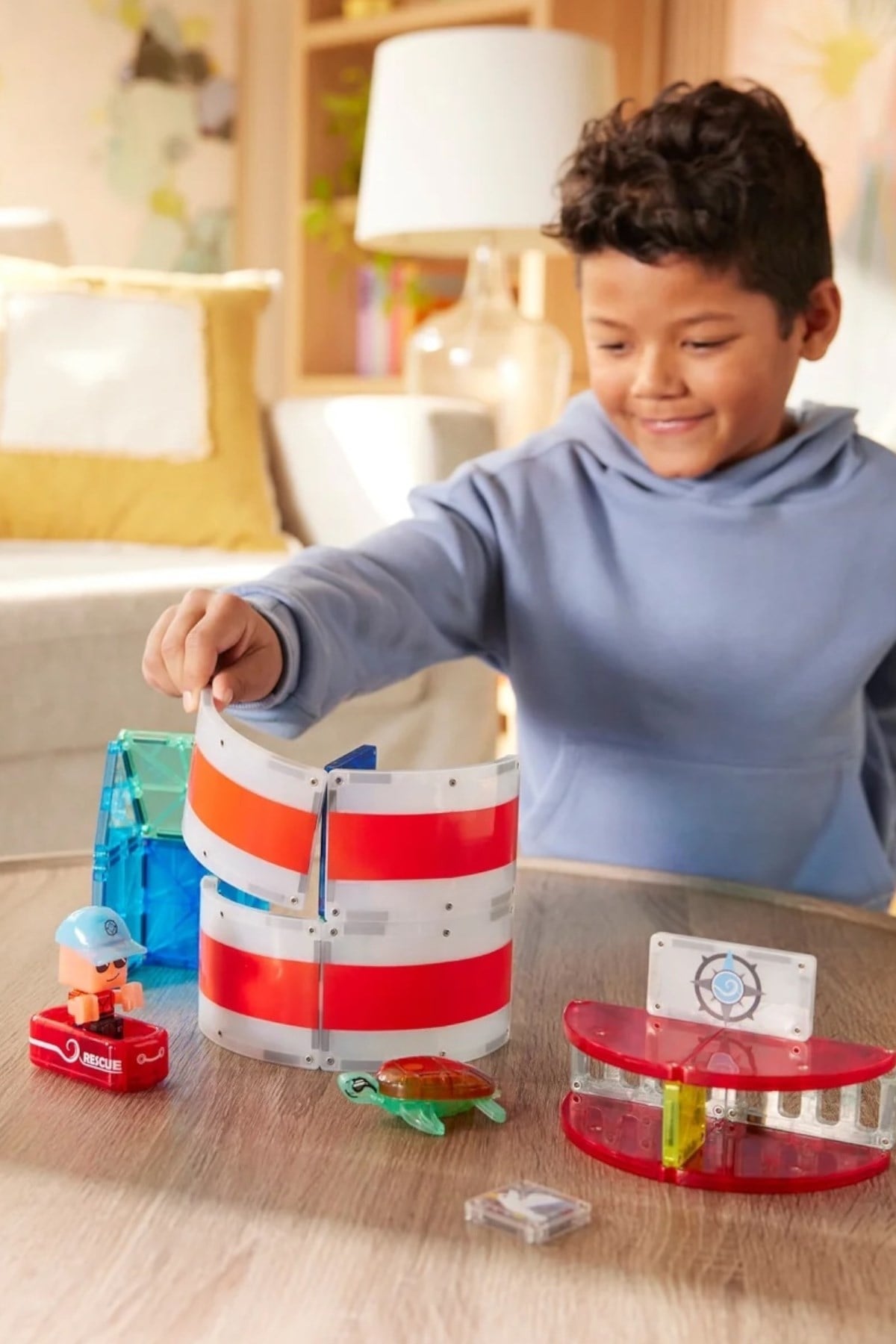 MAGNA-TILES® - Lighthouse Rescue Manyetik Bloklar - 25 Parça Çok Renkli
