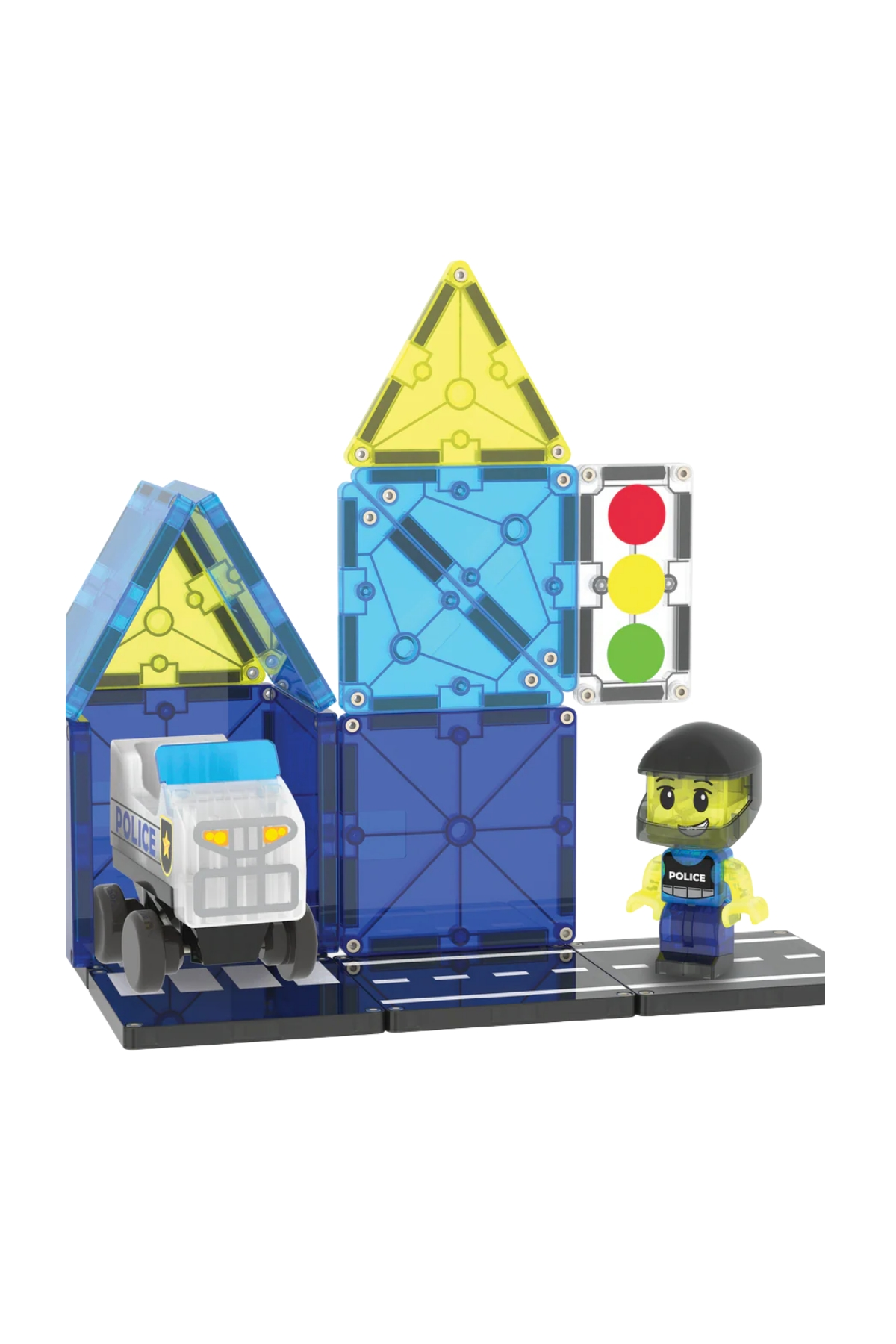 MAGNA-TILES® - Police Patrol - 20 Parça Çok Renkli