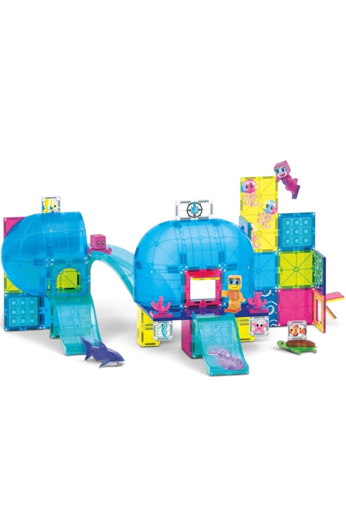 MAGNA-TILES® - Undersea Adventure Manyetik Bloklar - 58 Parça Çok Renkli