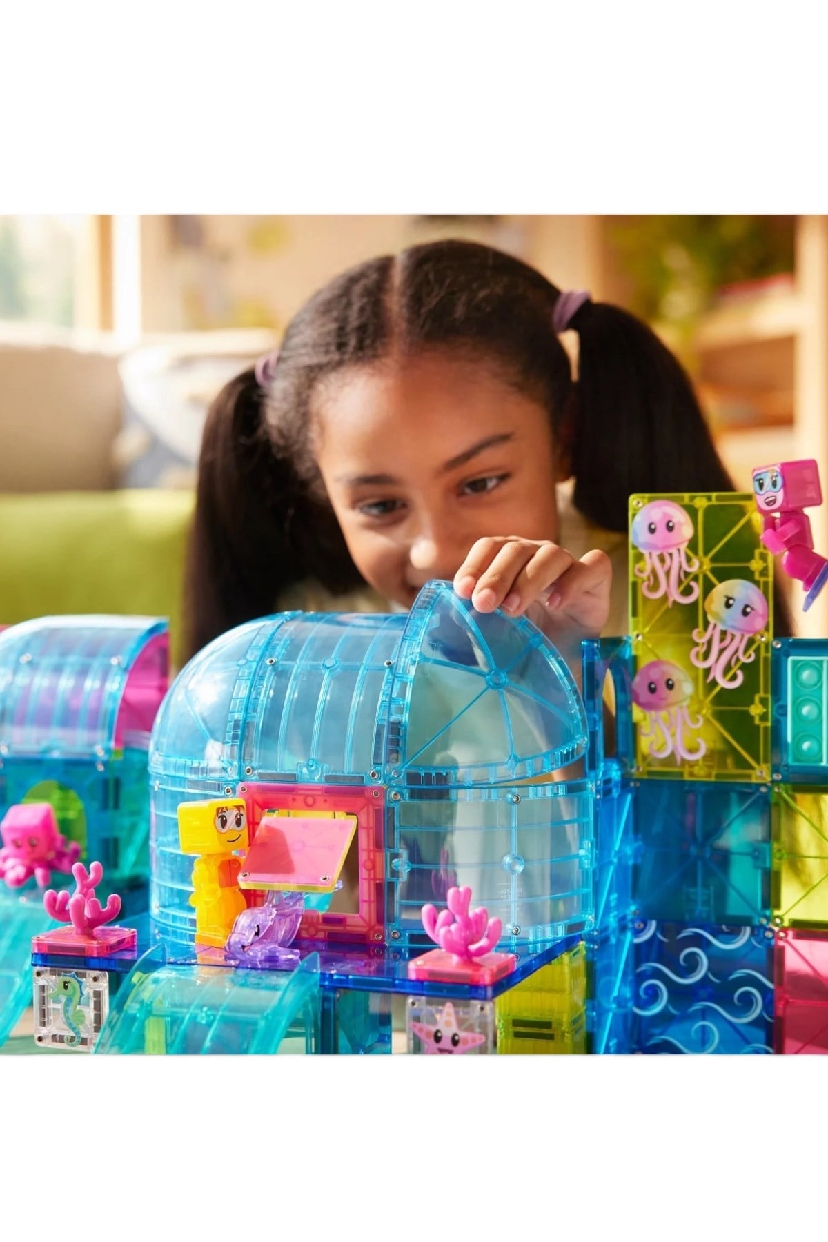 MAGNA-TILES® - Undersea Adventure Manyetik Bloklar - 58 Parça Çok Renkli