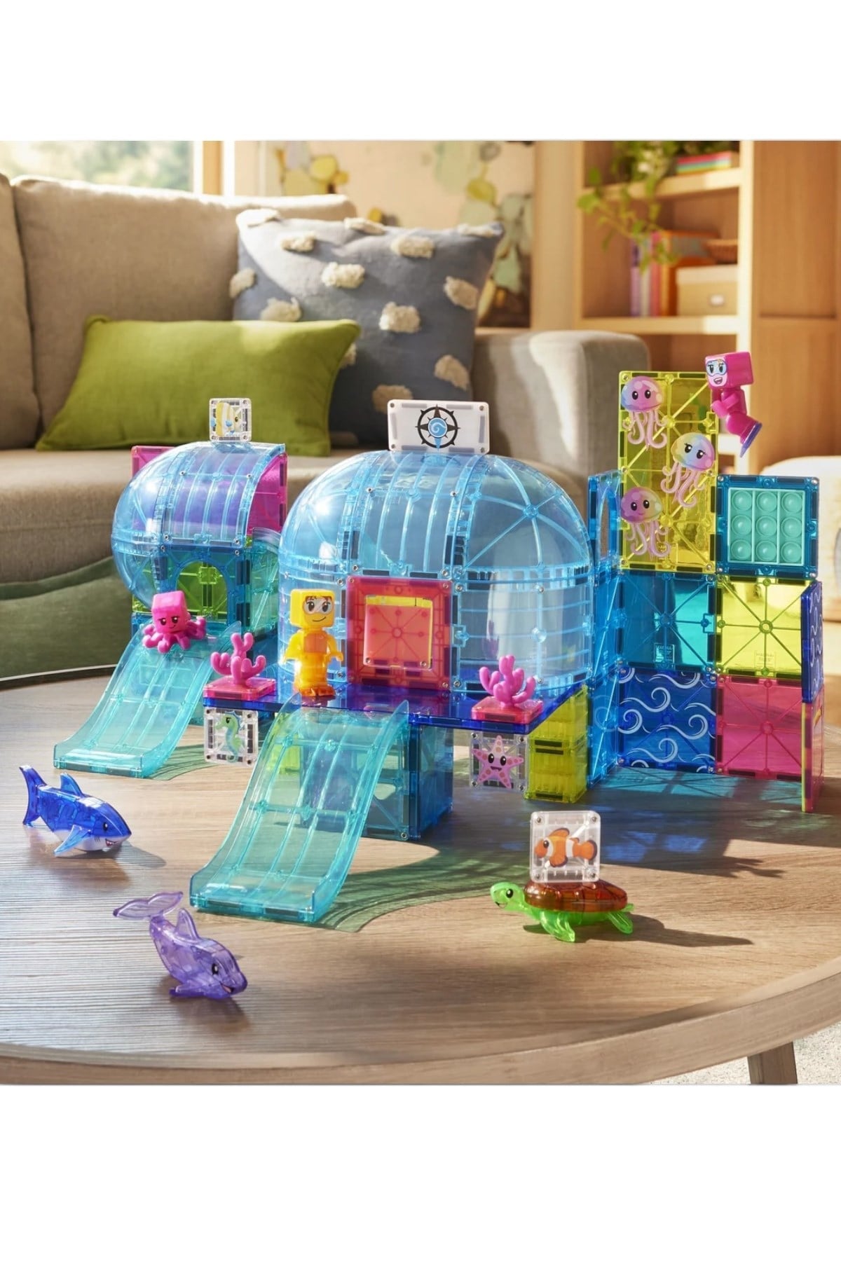 MAGNA-TILES® - Undersea Adventure Manyetik Bloklar - 58 Parça Çok Renkli
