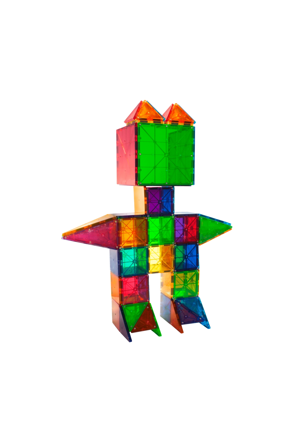 MagnaTiles Clear Color 100 Parça Çok Renkli