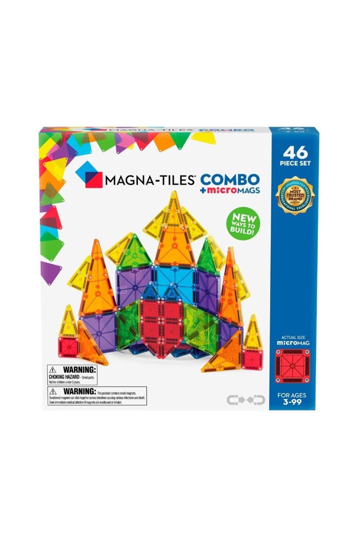 MagnaTiles Combo + microMAGS - 46 Parça Çok Renkli