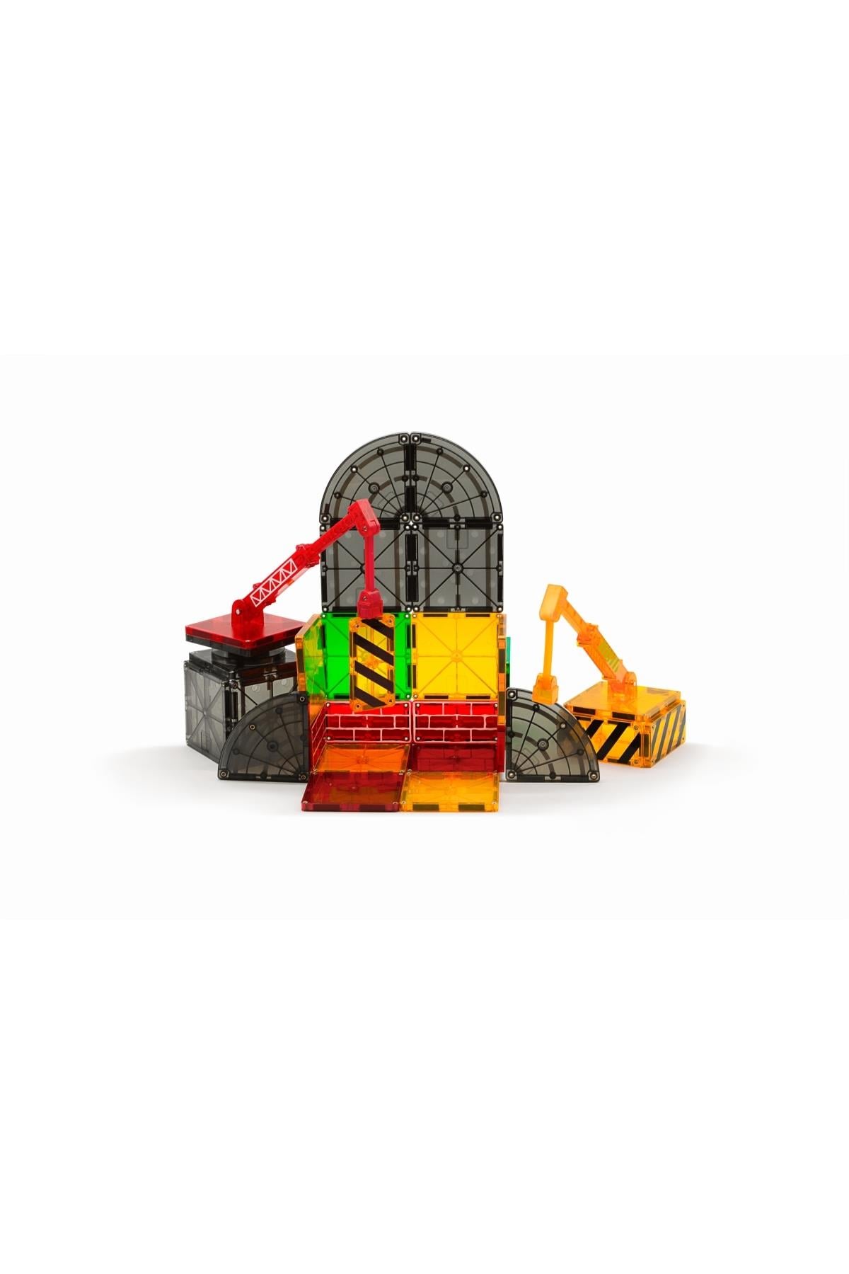 MagnaTiles - İnşaat - 32 Parça Çok Renkli