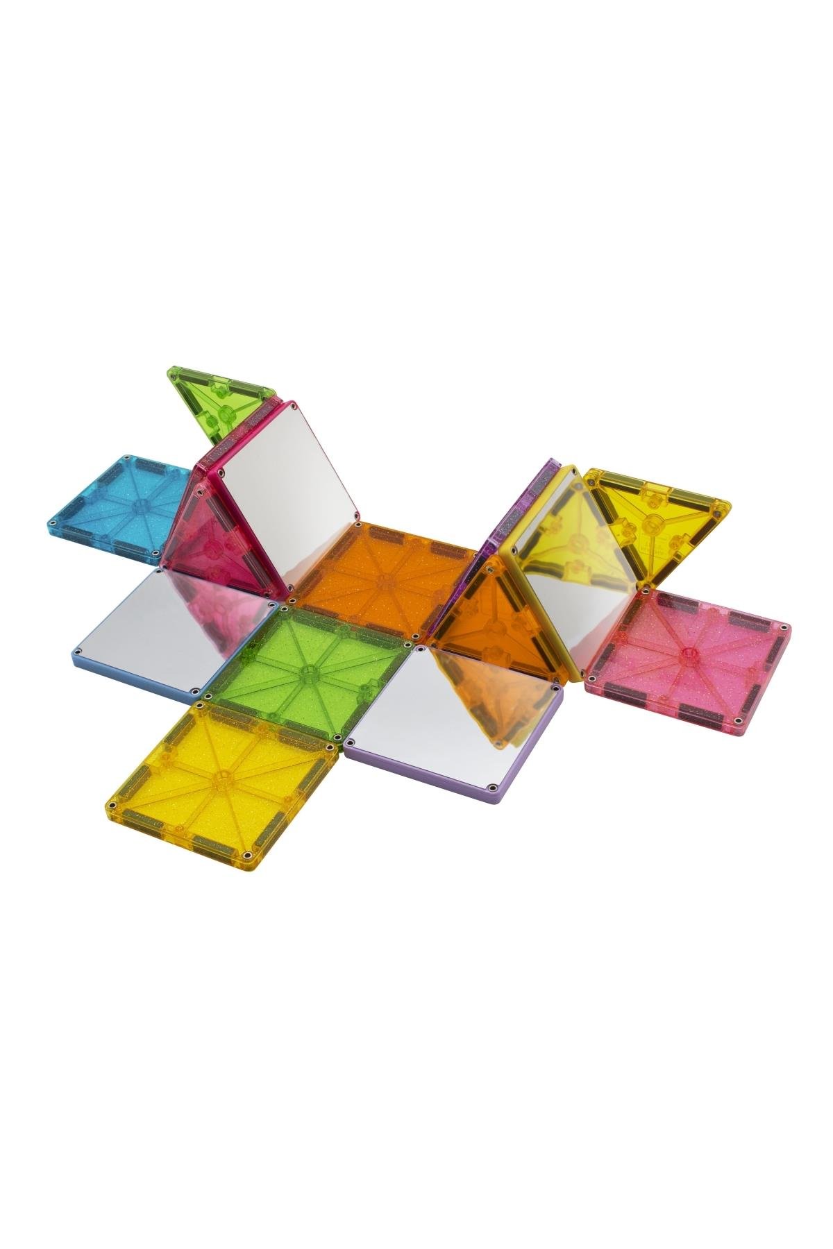 MagnaTiles - Parıltılı & Aynalı - 15 Parça Çok Renkli