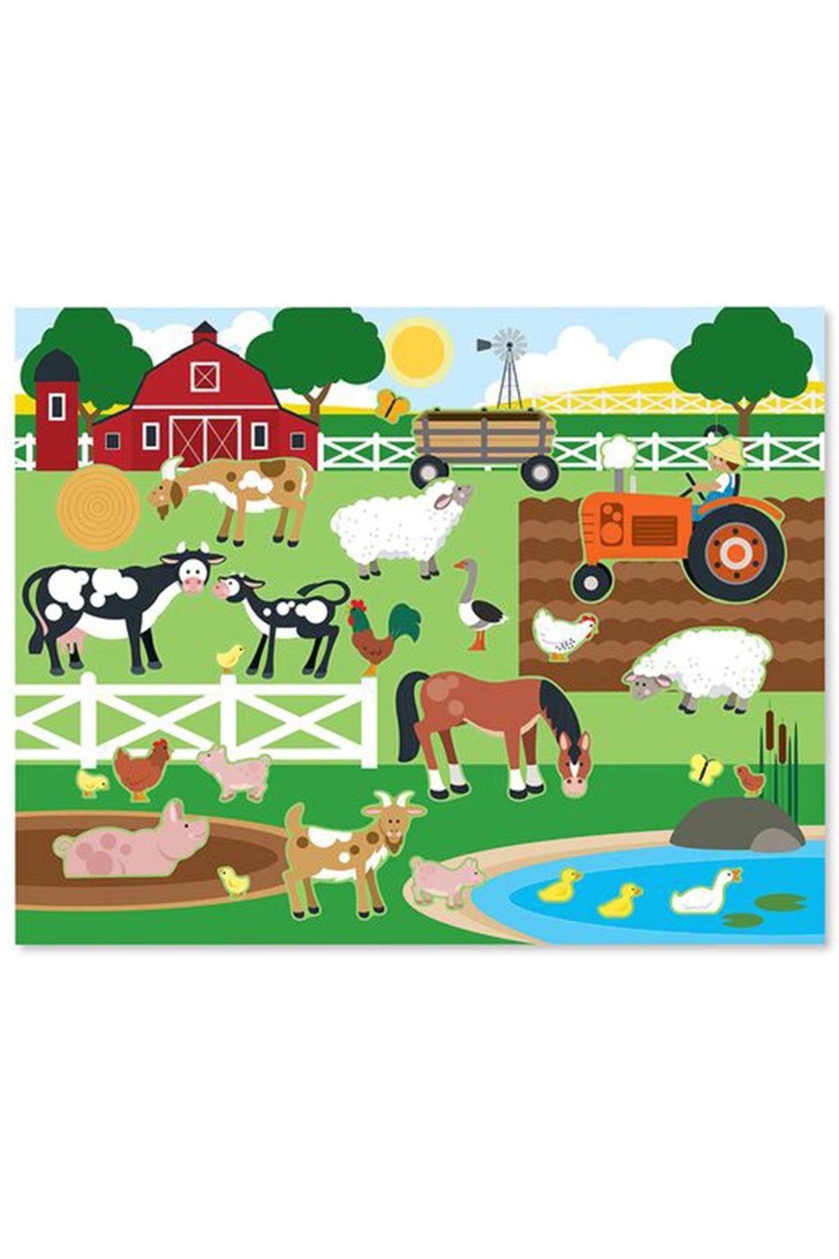 Melissa&Doug / Tak Çıkar Çıkartma Kitabı - Hayvanlar Çok Renkli