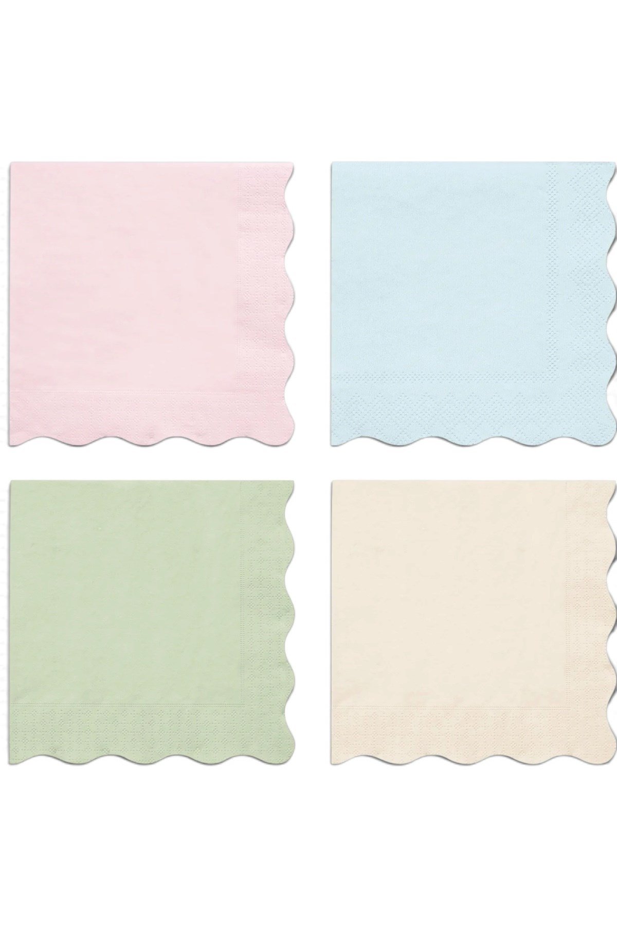 Meri Meri - Ladurée Paris Large Napkins - Ladurée Paris Peçeteler - L - 16'lı Çok Renkli
