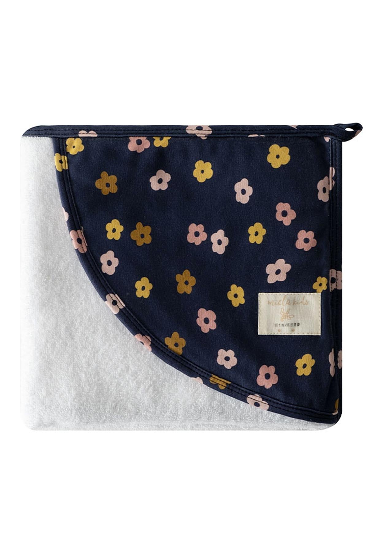 Miela Kids / Başlıklı Kundak Banyo Havlusu Flora