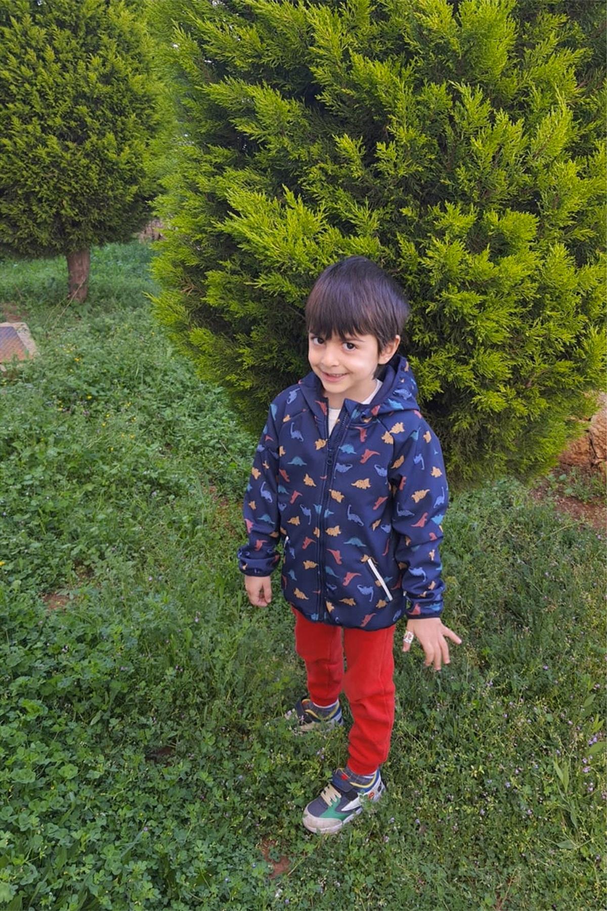 Miela Kids / Su Tutmaz Softshell Desenli Ceket Dinoland