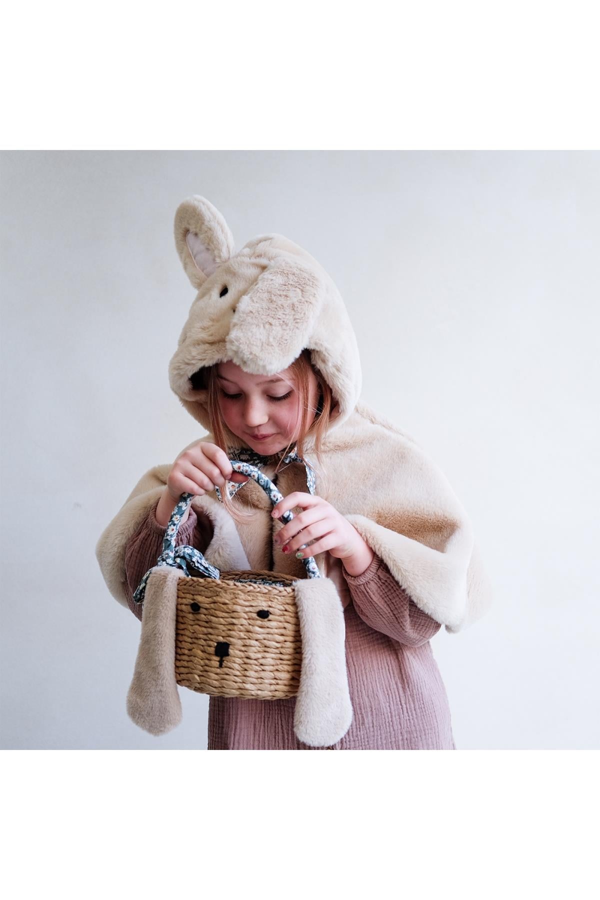Mimi & Lula Easter Hasır Sepet Çanta - Daisy Çok Renkli