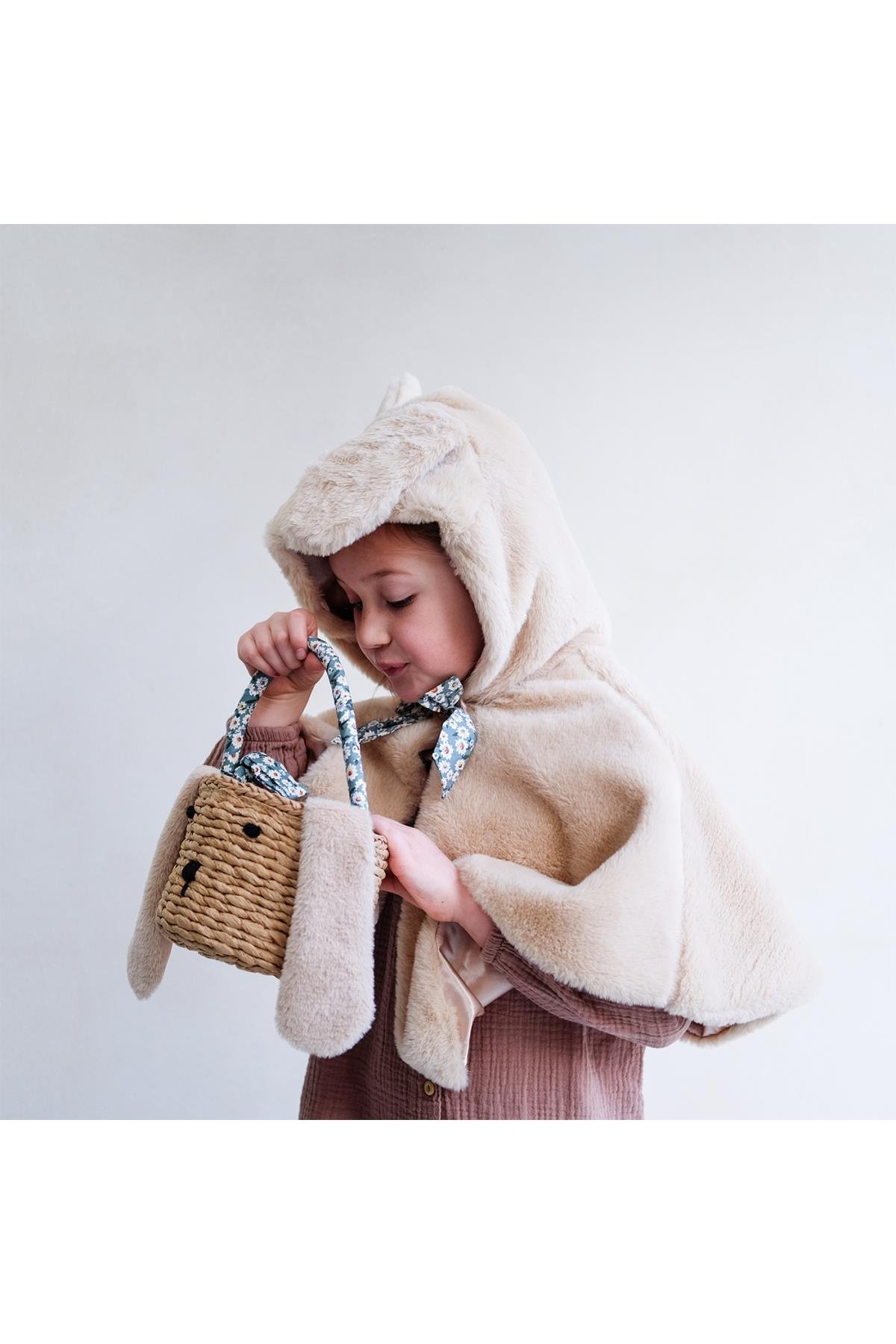 Mimi & Lula Easter Hasır Sepet Çanta - Daisy Çok Renkli