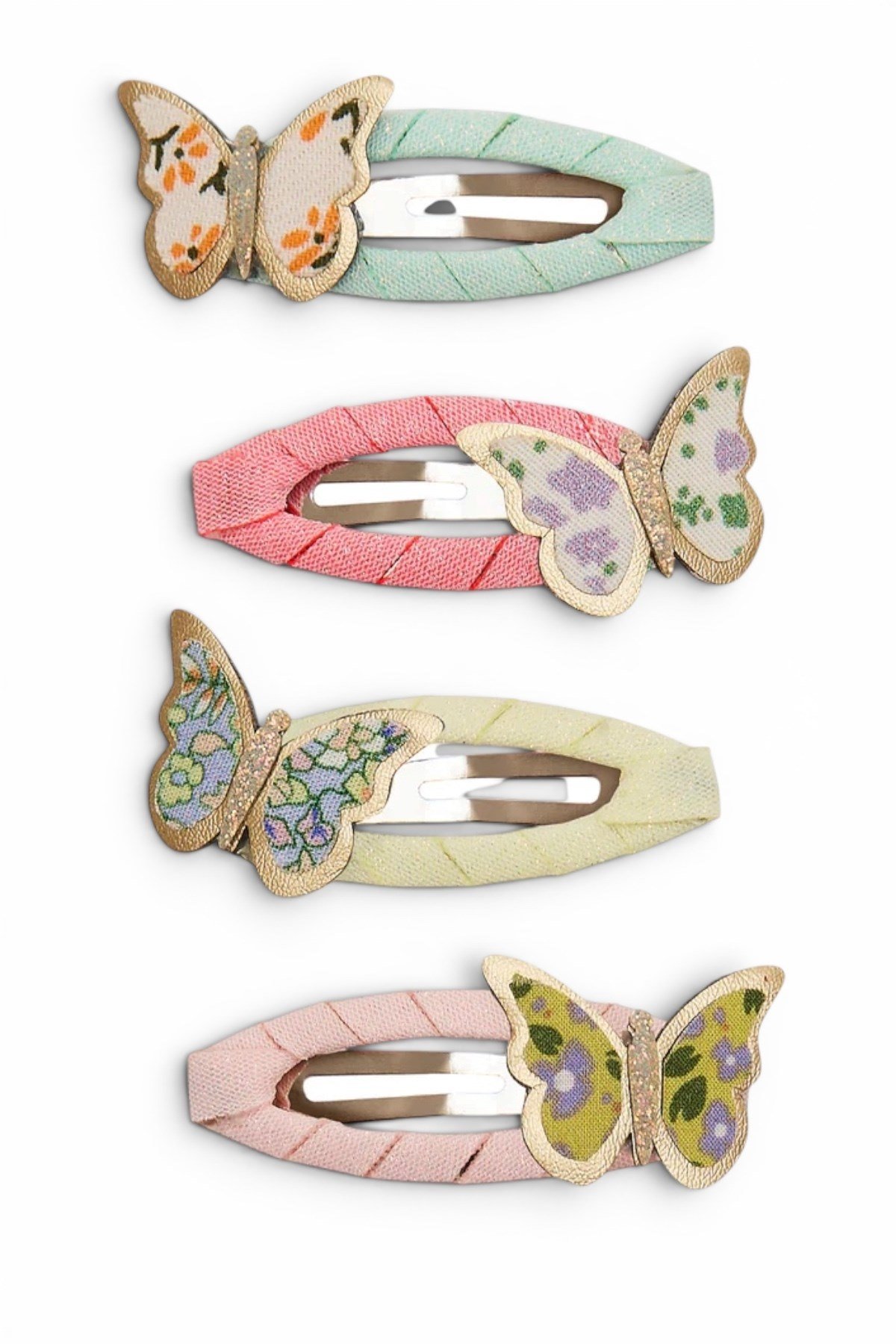 Mimi & Lula Floral Butterfly 4'lü Toka Çok Renkli
