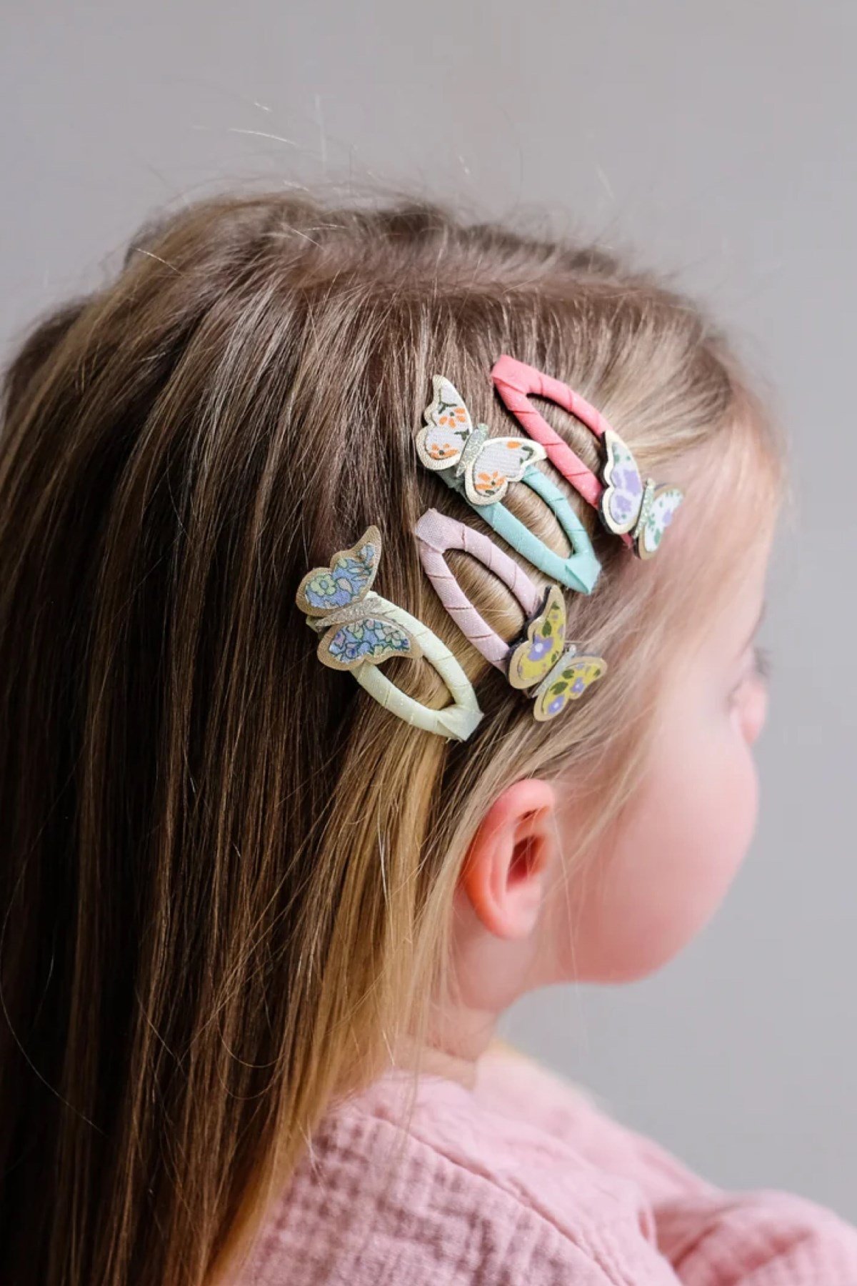 Mimi & Lula Floral Butterfly 4'lü Toka Çok Renkli