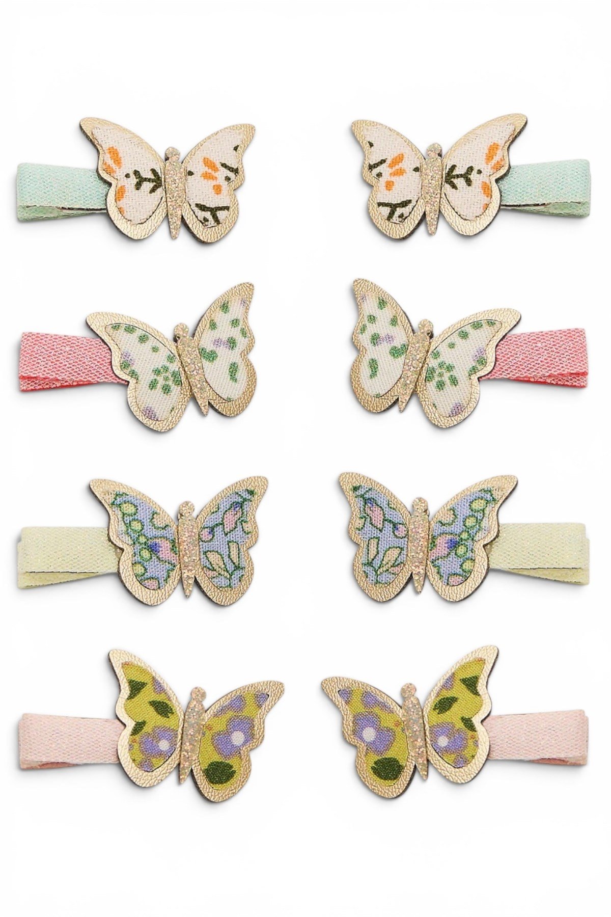 Mimi & Lula Floral Butterfly Mini 8'li Toka Çok Renkli
