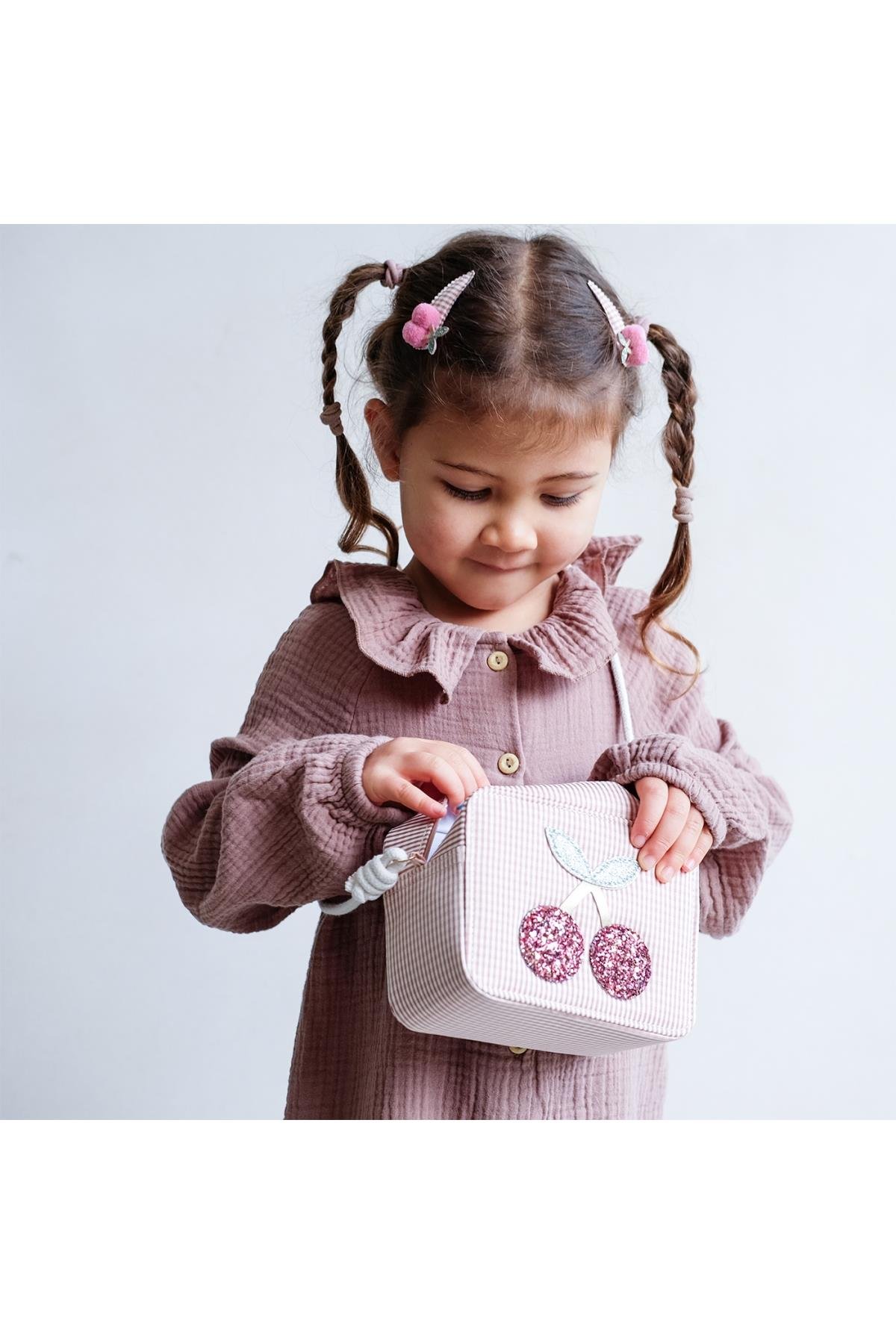 Mimi & Lula Gingham Cherry 2’li Toka Çok Renkli